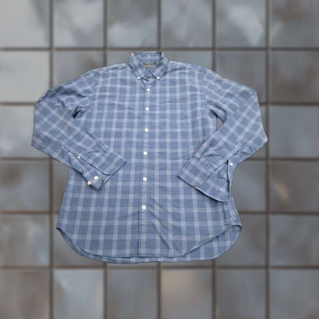 Bonobos Bonobos Shirt Mens Medium Blue Plaid Slim Fit Button Down Cotton Long Sleeve Size US M / EU 48-50 / 2 - 1 Thumbnail