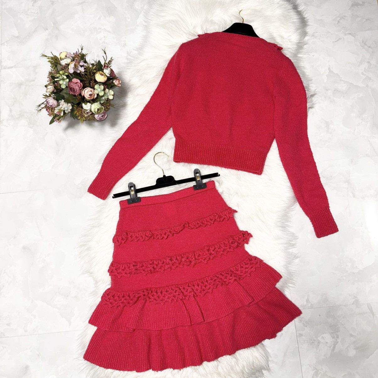 Chanel Genuine Chanel Decoration Ruffled Long Sleeve Knit Set-up 38 Size XS / US 0-2 / IT 36-38 - 5 Thumbnail