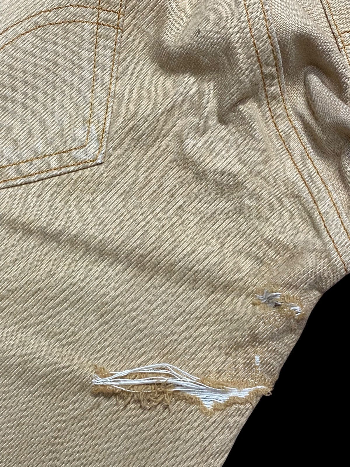 Levi's Levi's 505 cream denim jeans with a unique Size US 30 / EU 46 - 9 Thumbnail