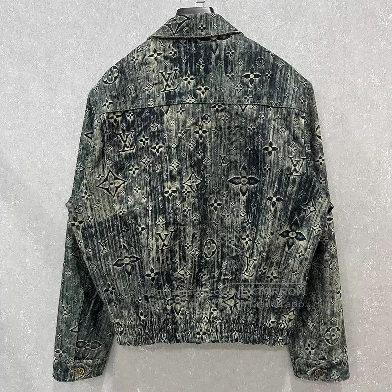 Louis Vuitton Louis Vuitton Tie-dyed full-print old flower denim jacket Size US M / EU 48-50 / 2 - 2 Thumbnail