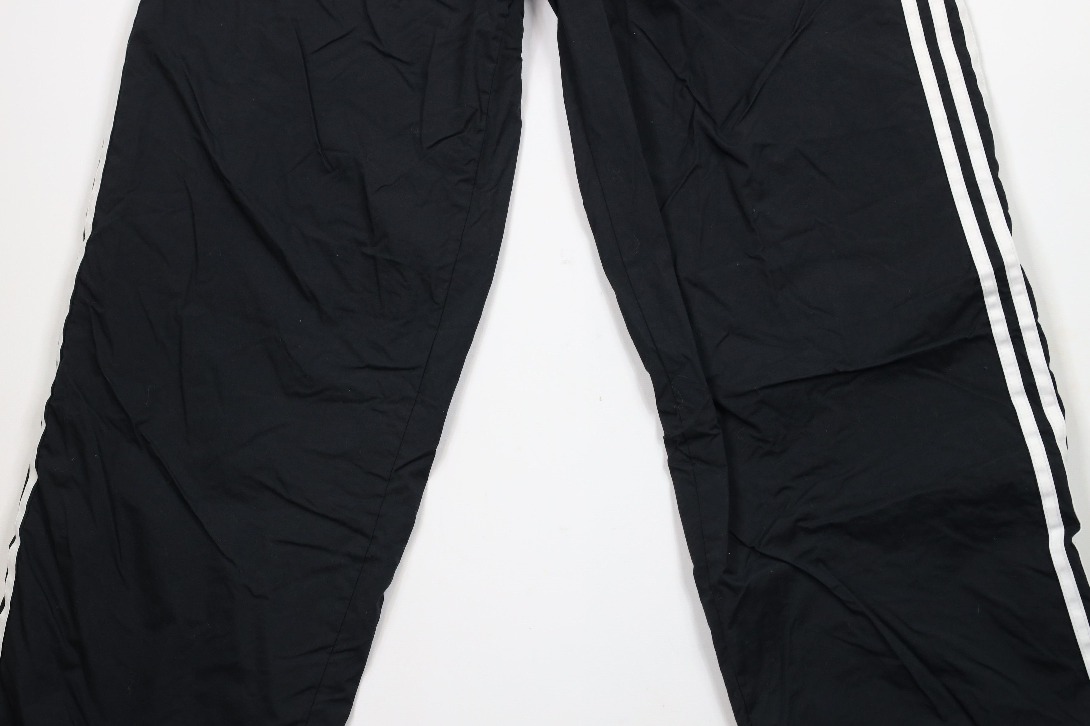 Adidas × Vintage Vintage Y2K 2001 Adidas Lined Wide Leg Windbreaker Pants Size US 36 / EU 52 - 3 Thumbnail