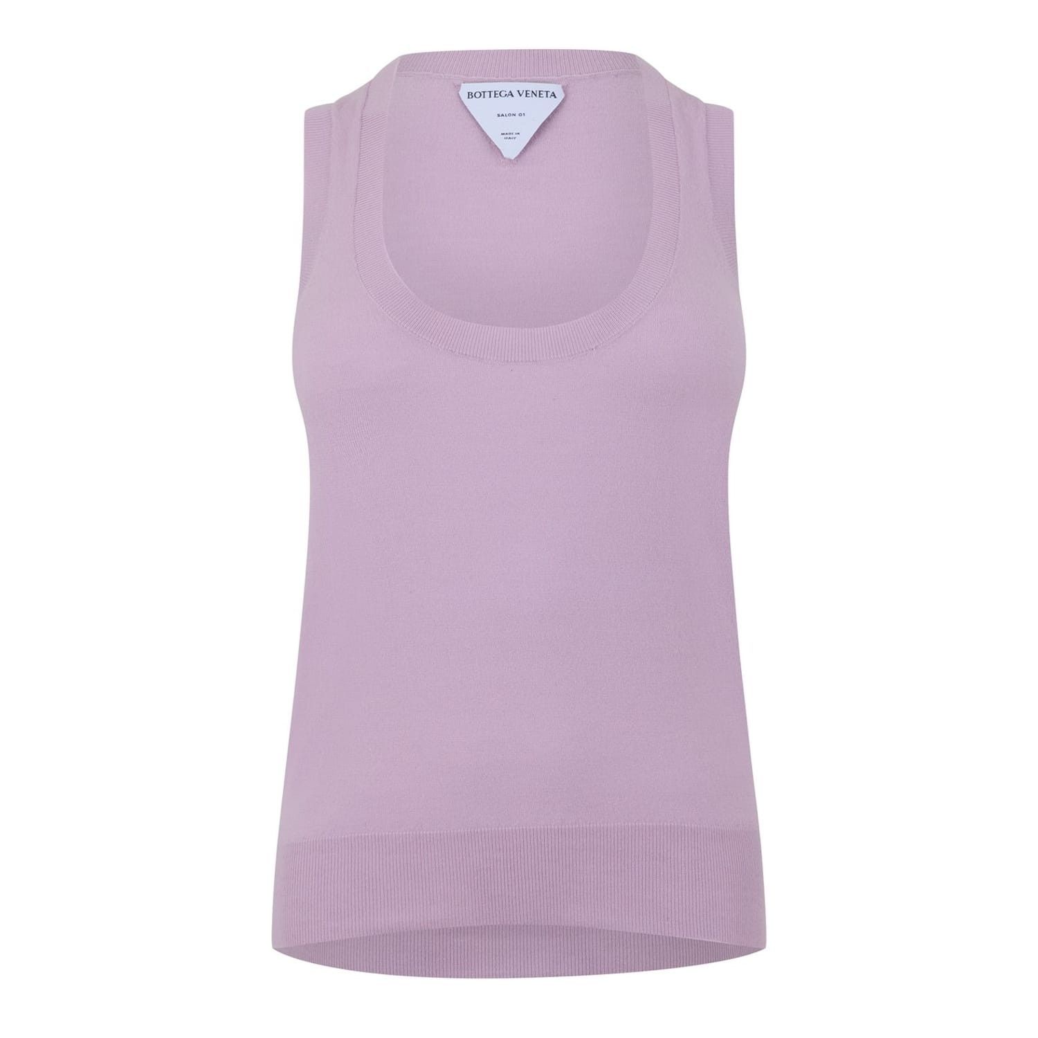 Bottega Veneta Bottega Veneta Scoop Neck Tank Top in Purple Size XS / US 0-2 / IT 36-38 - 1 Thumbnail