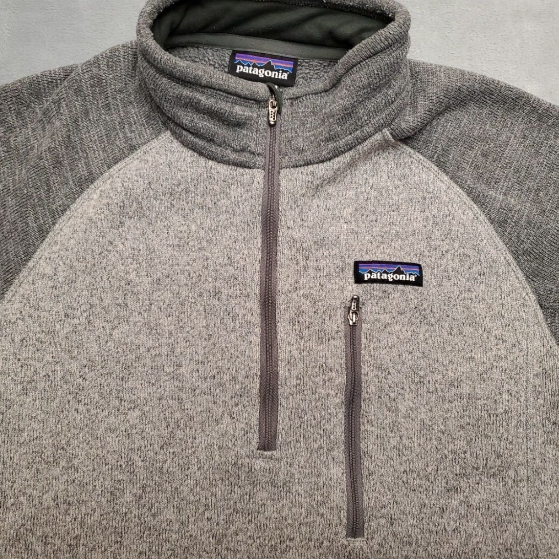 Patagonia VINTAGE Patagonia Better Sweater Mens Medium Gray 1/4 Zip Fleece Casual Pullover Outdoor Size US M / EU 48-50 / 2 - 3 Thumbnail