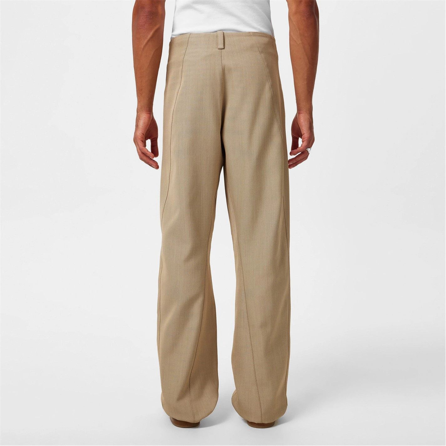 Jacquemus o1g2r1mq0426 Le Scala Trousers in Beige Size US 34 / EU 50 - 2 Thumbnail