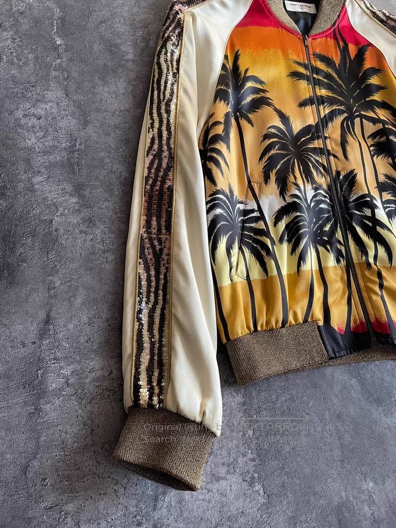 Saint Laurent Paris Saint Laurent Paris Palm Scale Jacket Size US S / EU 44-46 / 1 - 4 Thumbnail