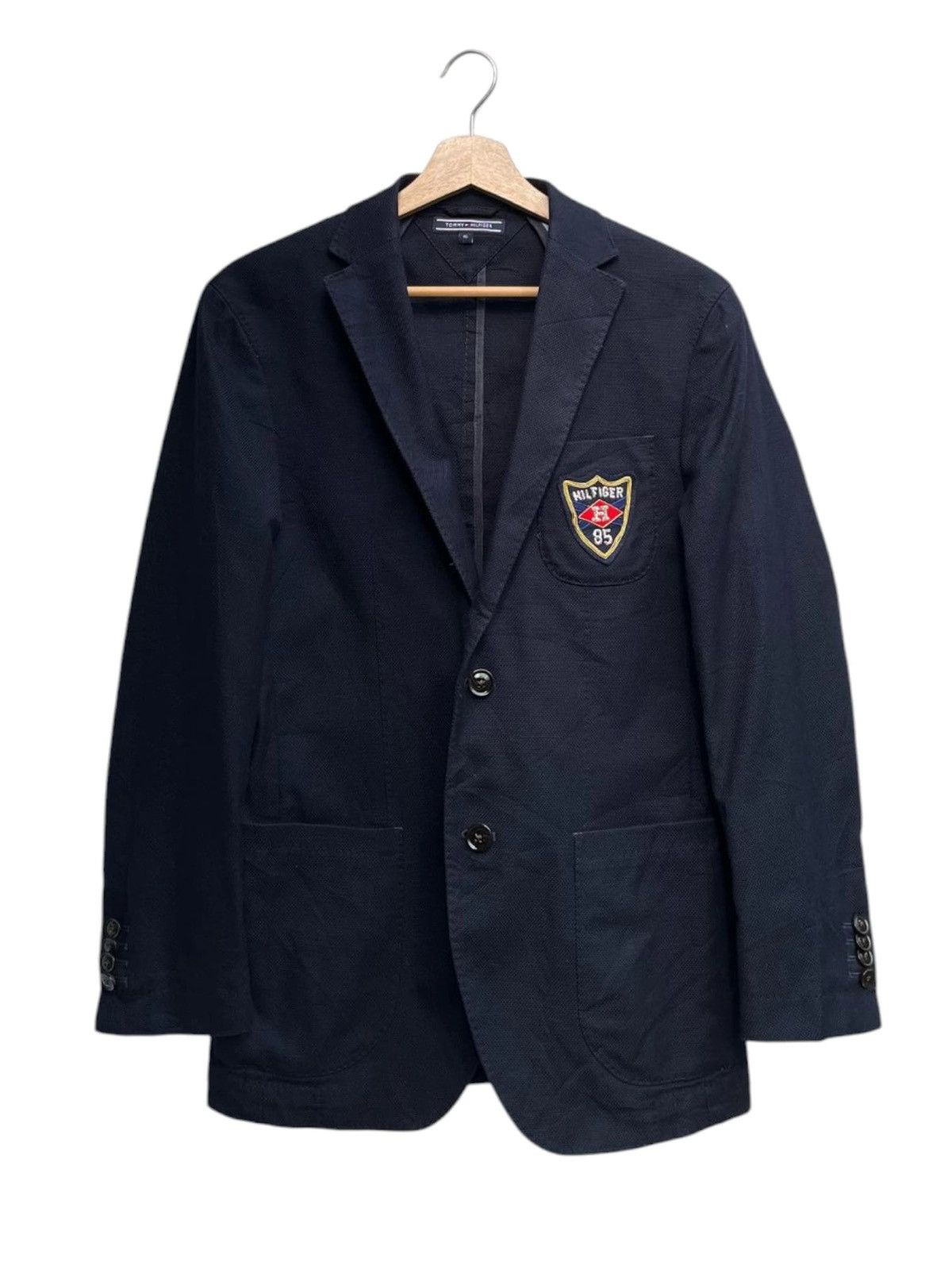 Tommy Hilfiger Luxury Hilfiger 85 Chest Patch Performance Blazer Size US S / EU 44-46 / 1 - 1 Thumbnail