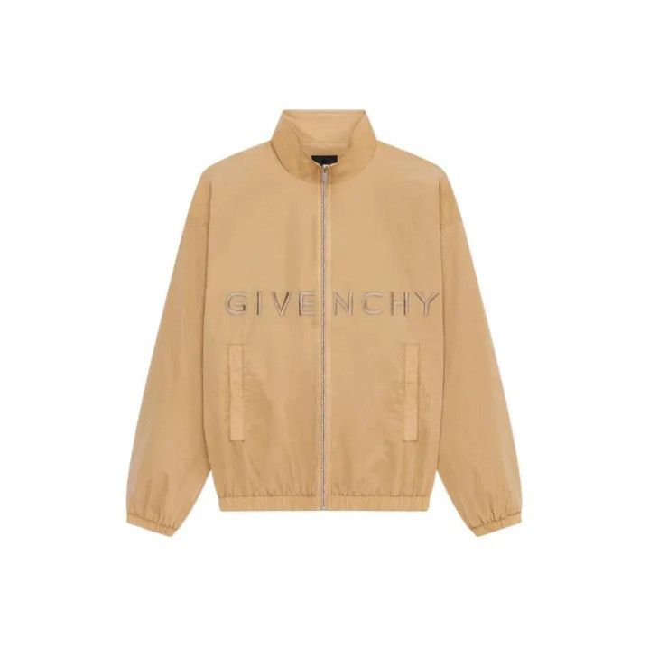 Givenchy Givenchy FW22 Logo Embroidered Zip Jacket Size US XL / EU 56 / 4 - 1 Thumbnail