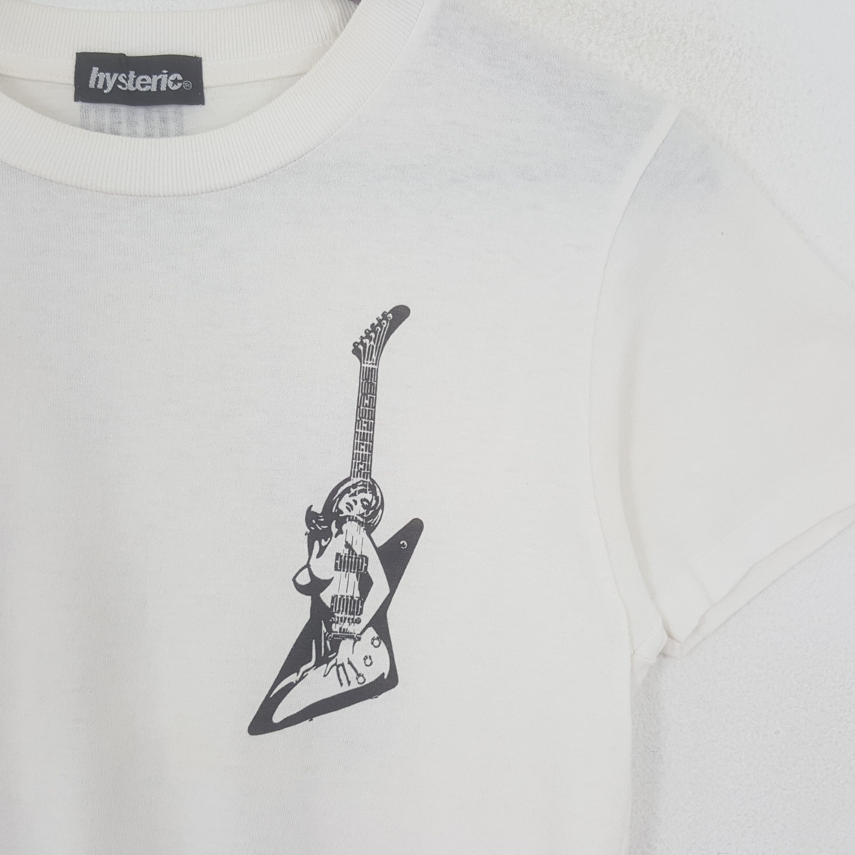 Hysteric Glamour × Japanese Brand × Vintage Vintage Hysteric Glamour Naked Guitar Tshirt Size S / US 4 / IT 40 - 4 Thumbnail
