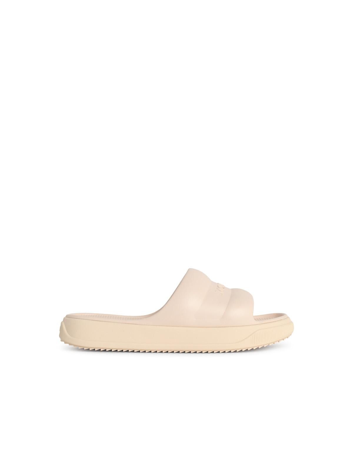 Moncler MONCLER 'Moncler Altive' Ivory White Rubber Slides Size US 11 / IT 41 - 1 Thumbnail