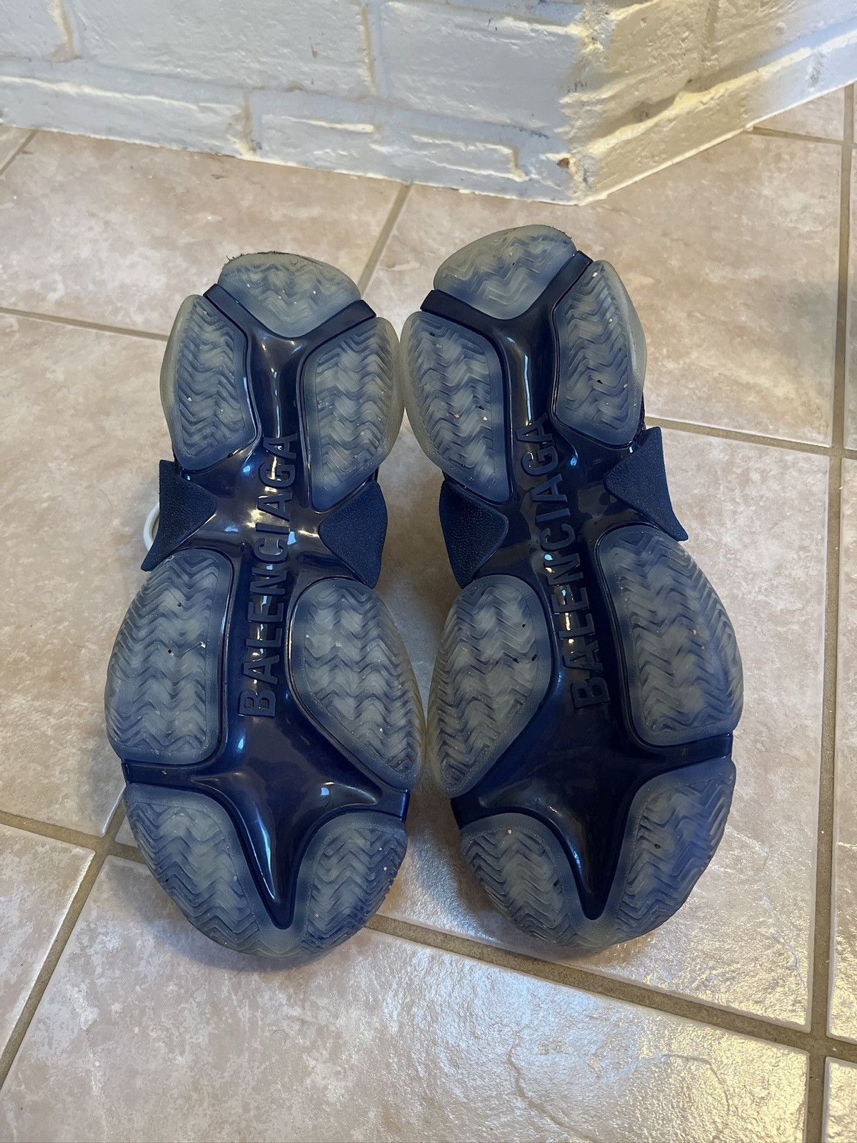 Balenciaga Balenciaga Triple S White Blue Size US 9 / EU 42 - 6 Thumbnail
