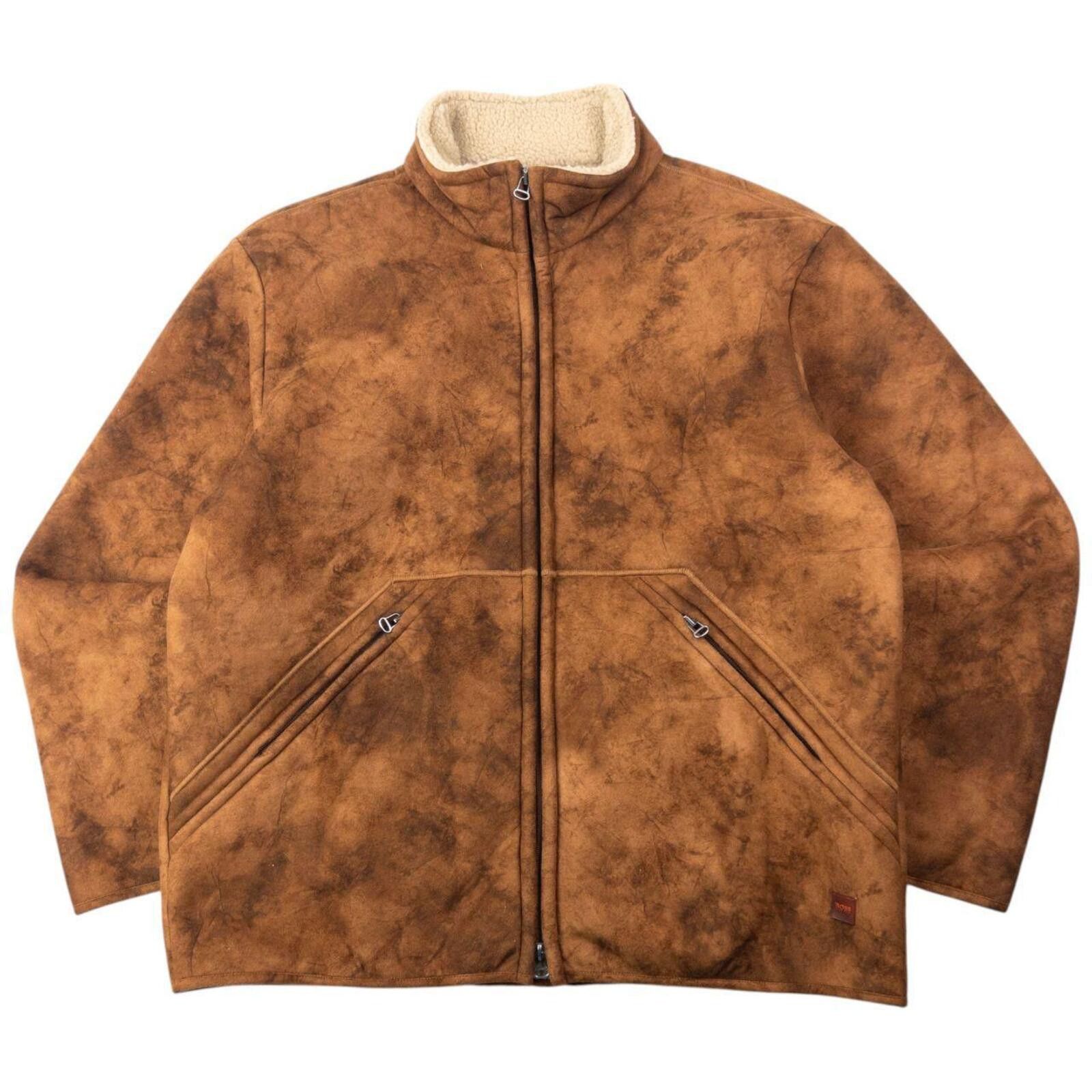 Hugo Boss Vintage 90s Hugo Boss Fleece Lined Suede Jacket Size XL Size US XL / EU 56 / 4 - 1 Thumbnail
