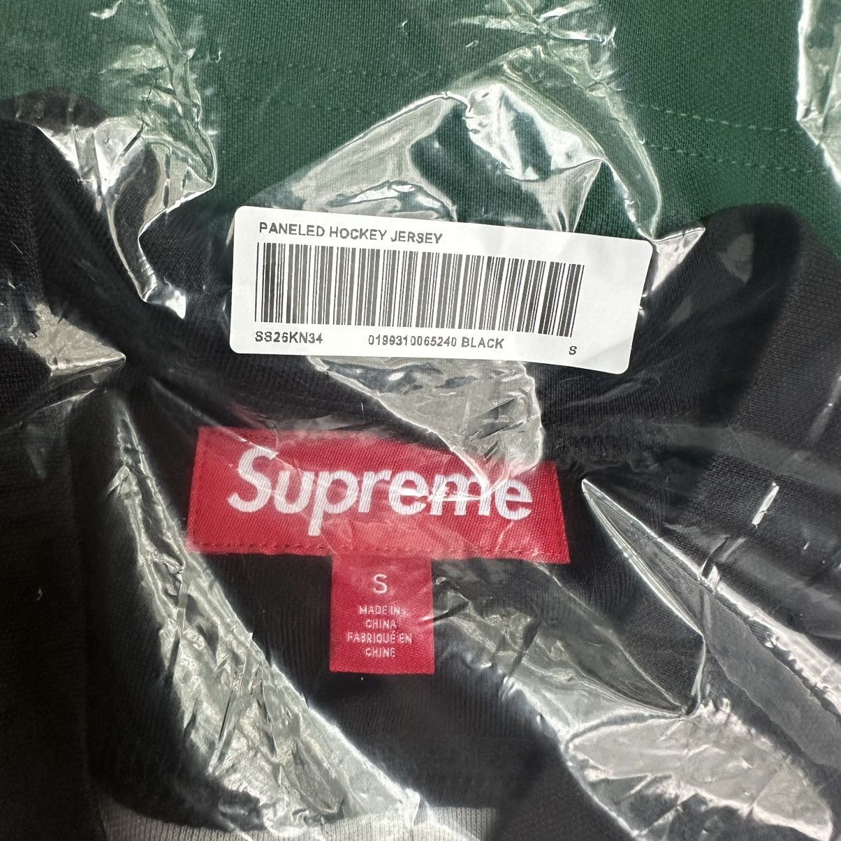 Supreme Supreme Paneled Hockey Jersey Black Size Small Size US S / EU 44-46 / 1 - 2 Thumbnail