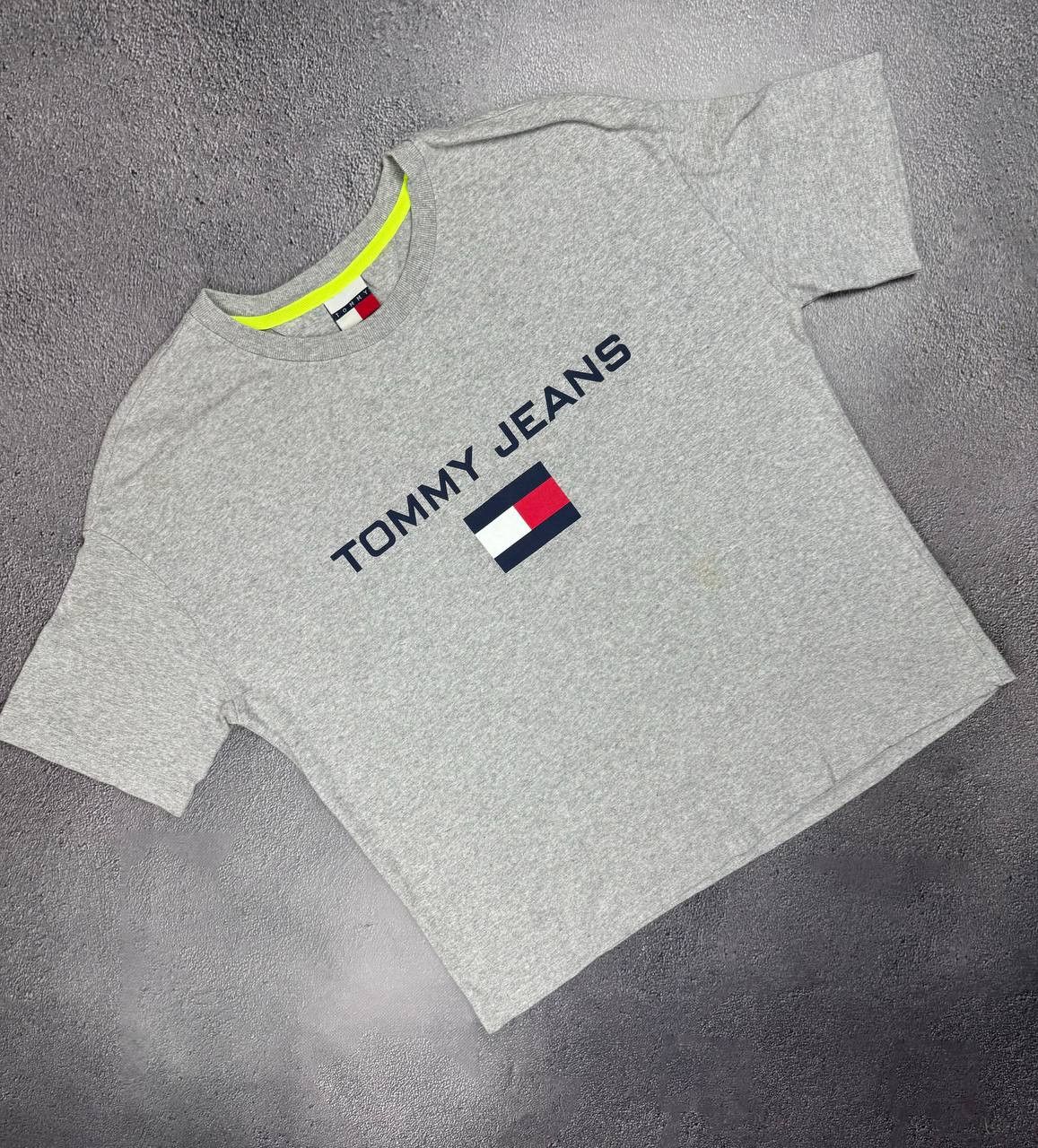 Tommy Hilfiger TOMMY HILFIGER D JEANS Logo Short Sleeve Top BRAND T-shirt Size M / US 6-8 / IT 42-44 - 1 Thumbnail