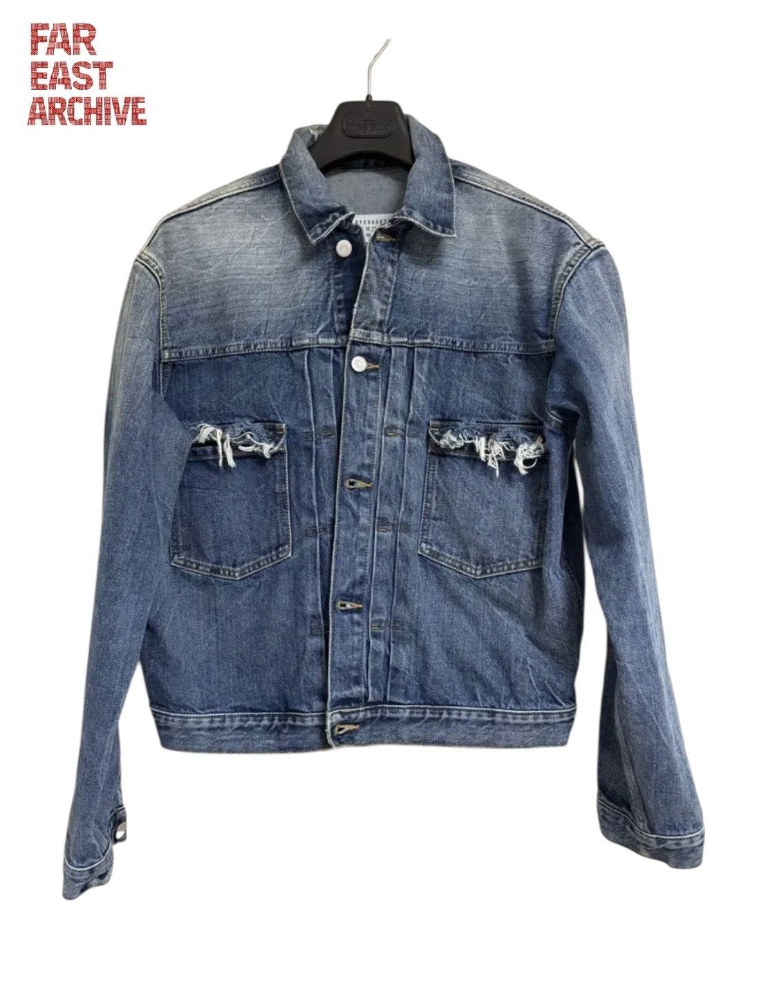 Maison Margiela Maison Margiela 21SS Distressed 2nd Type Denim Jacket Size US M / EU 48-50 / 2 - 1 Thumbnail