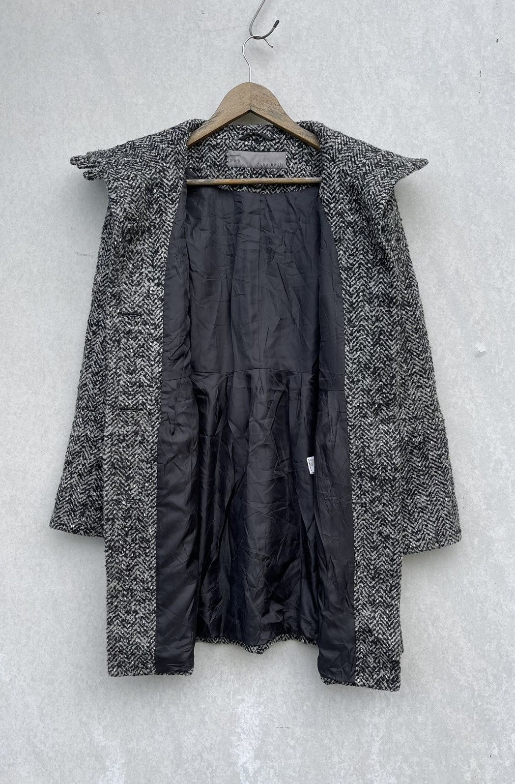 Designer × Zara ZARA BASIC WOMEN'S WOOL HIGH COLLAR COAT/JACKET Size XS / US 0-2 / IT 36-38 - 3 Thumbnail