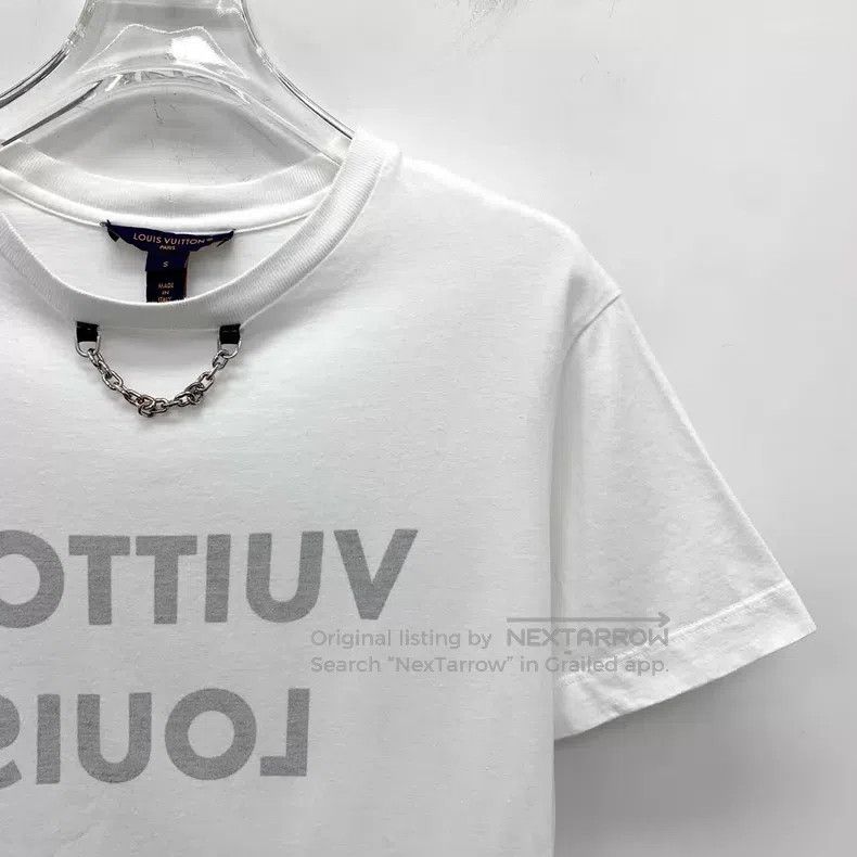 Louis Vuitton Louis Vuitton White logo cotton short sleeves Size US S / EU 44-46 / 1 - 3 Thumbnail