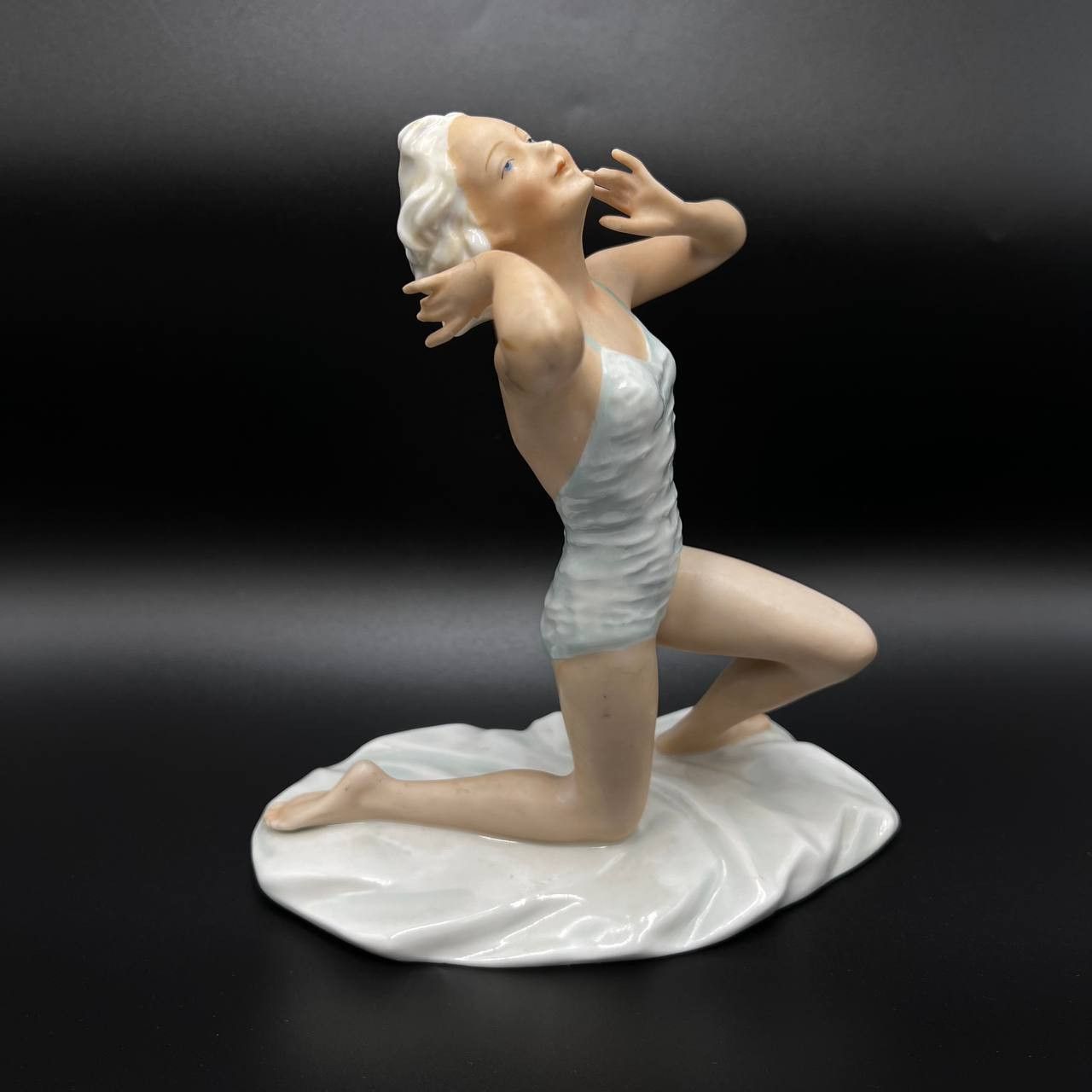Vintage 1950 Art Vintage Porcelain Figure Bikini Girl Germany Size ONE SIZE - 4 Thumbnail