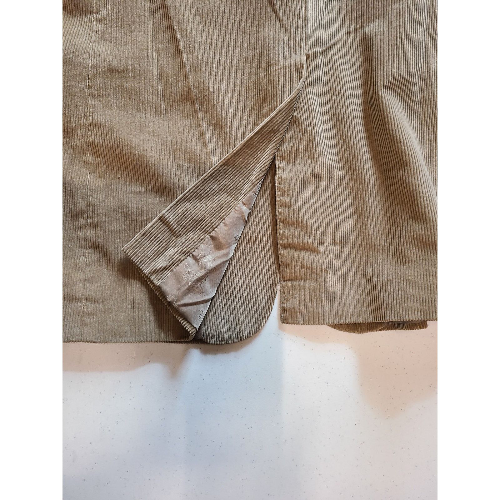 Stafford Stafford Classic Fit Tan Corduroy Sports Coat Blazer 46L Size US M / EU 48-50 / 2 - 9 Thumbnail