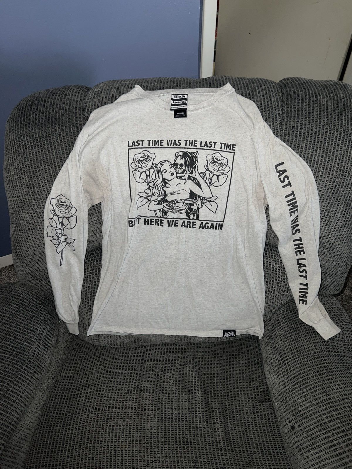 Broken Promises Co. Broken Promises Last Time Was The Last Time LS Tee Size US M / EU 48-50 / 2 - 1 Thumbnail
