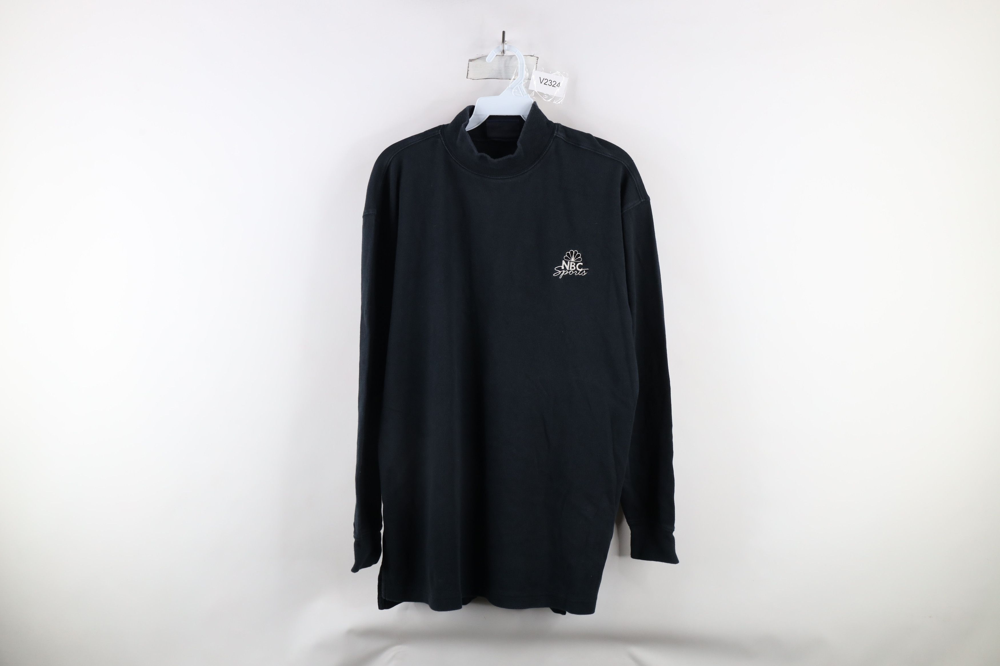 Vintage Vintage 90s Out NBC Sports Mock Neck Long Sleeve T-Shirt Size US M / EU 48-50 / 2 - 1 Thumbnail