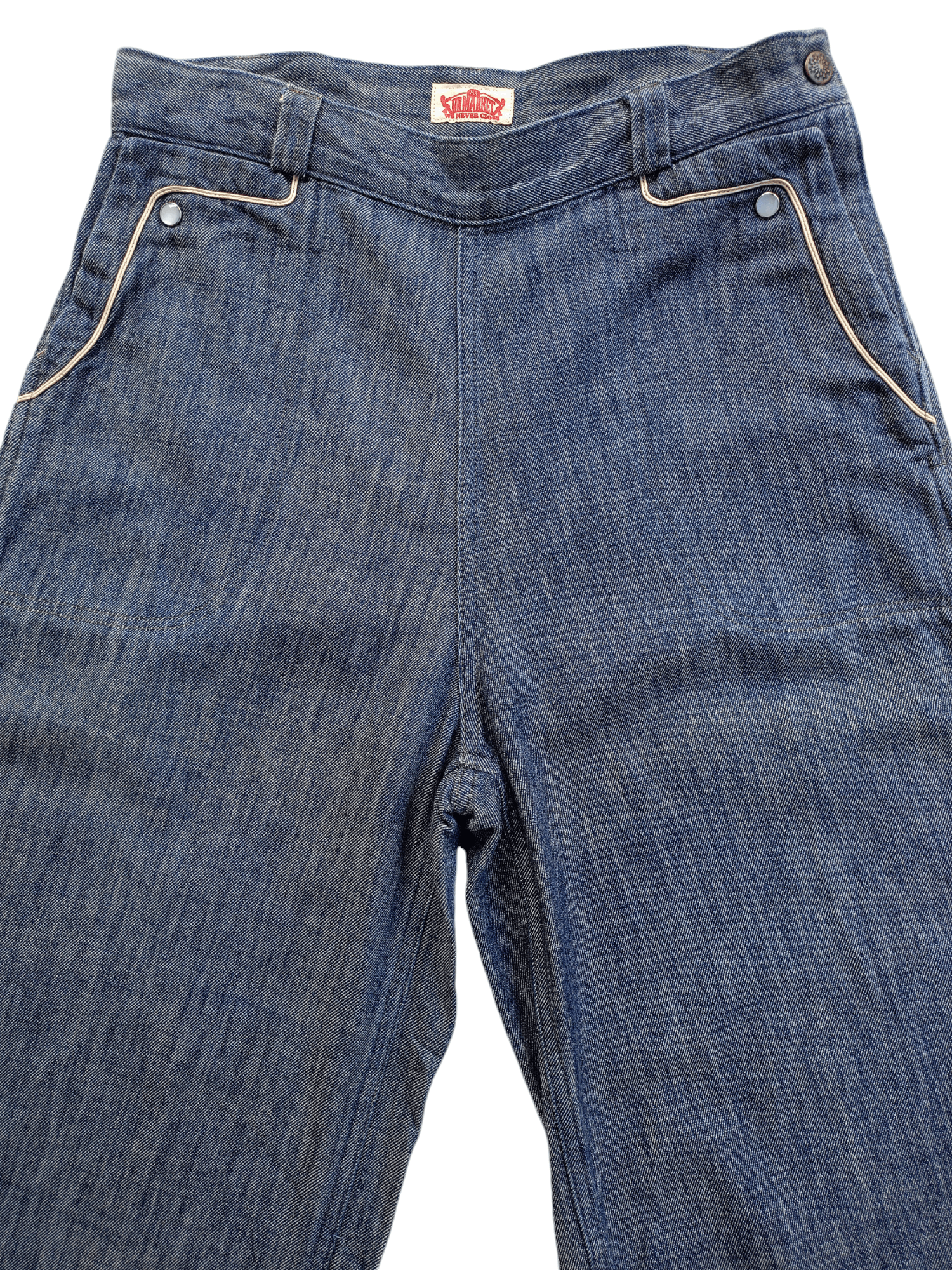 Japanese Brand × Vintage HR MARKET Women's Wide Leg Vintage Streetwear Denim Size 28" / US 6 / IT 42 - 2 Thumbnail