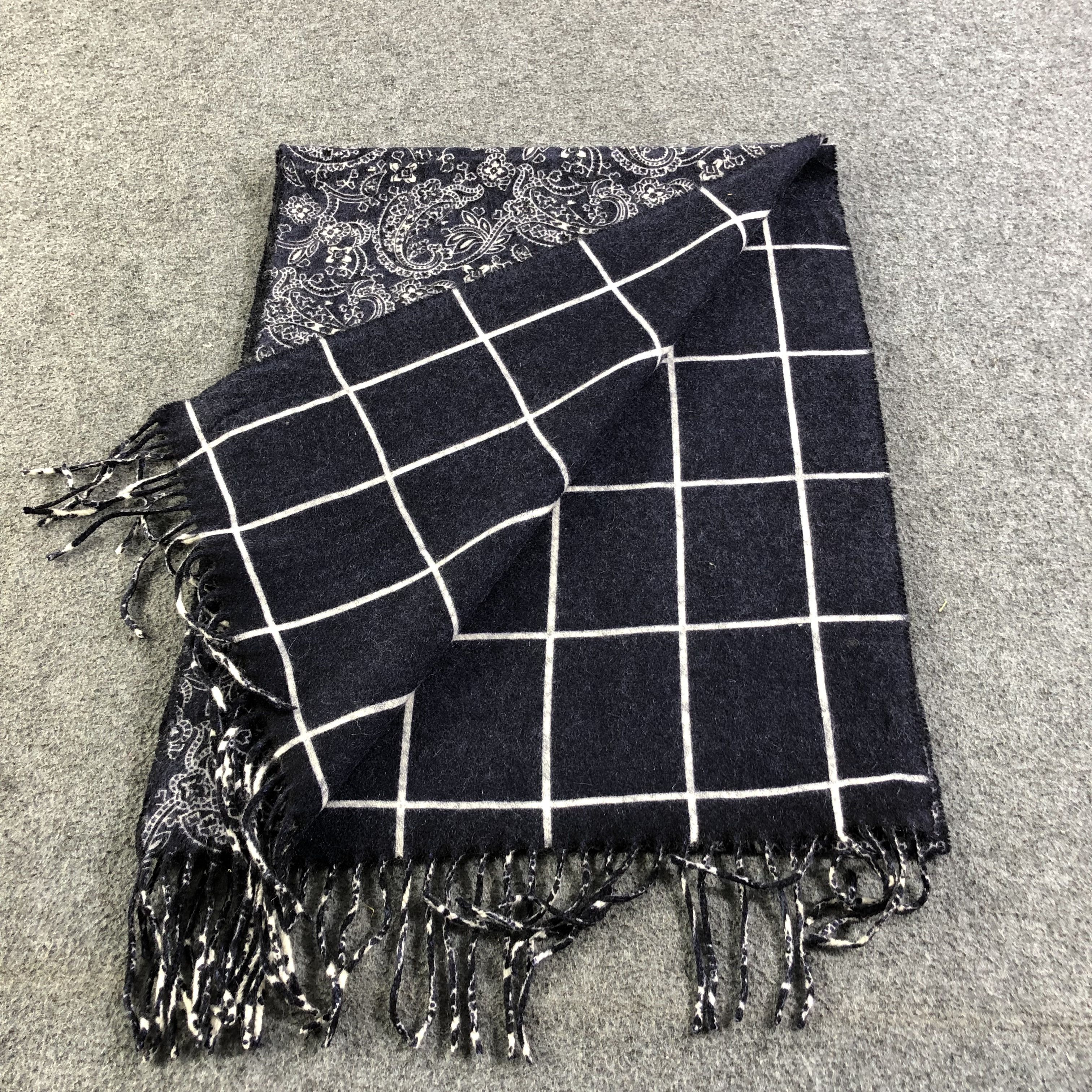 junhashimoto Junhashimoto Paisley Cashmere Scarf Muffler V1266 Size ONE SIZE - 5 Thumbnail