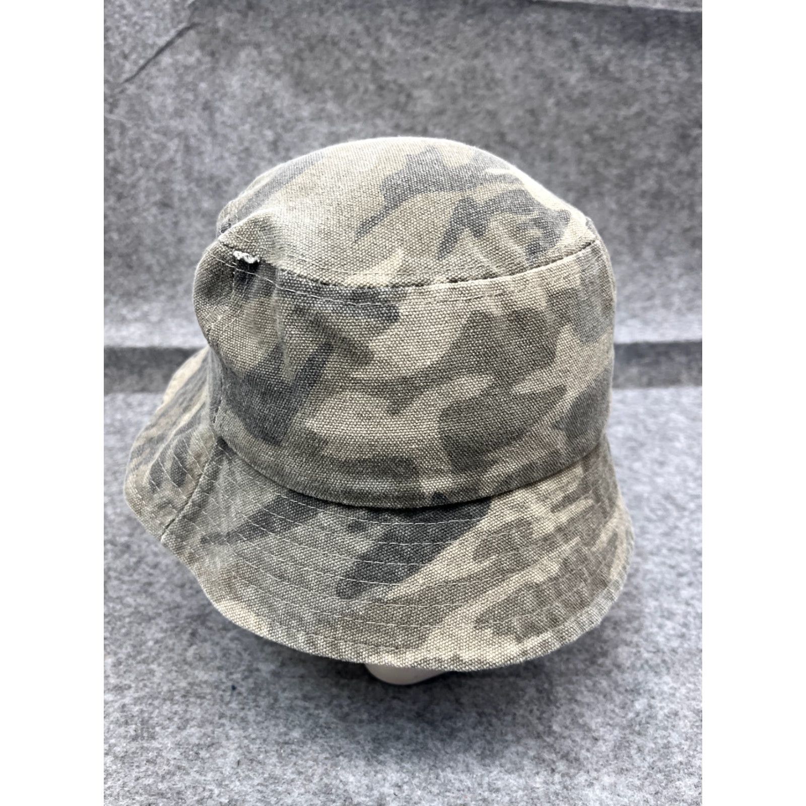 Vintage VINTAGE Camouflage Hat Bucket Adult One Size Green Cotton Hunt Camp? Size ONE SIZE - 5 Thumbnail