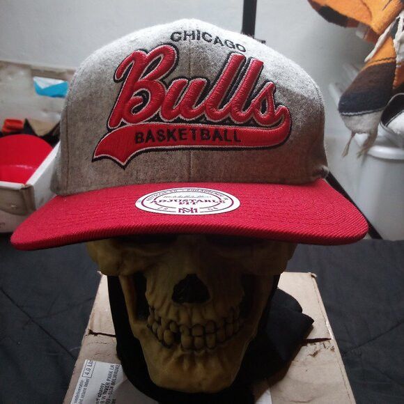 Mitchell & Ness × NBA NWT Mitchell & Ness Chicago Bulls Tailsweep Strapback Hat Size ONE SIZE - 1 Thumbnail