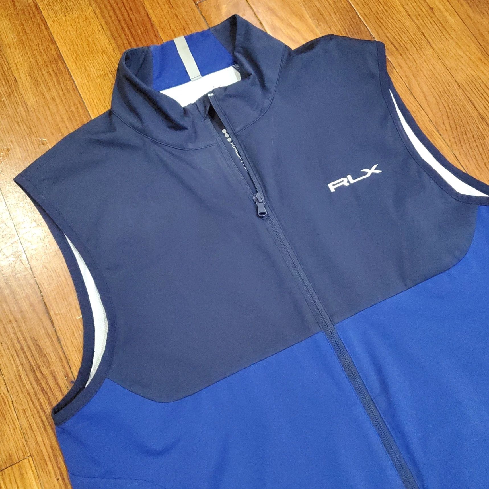 RLX Ralph Lauren RLX Ralph Lauren Vest Mens Medium Blue Softshell Windbreaker Full Zip Golf Casual Size US M / EU 48-50 / 2 - 3 Thumbnail