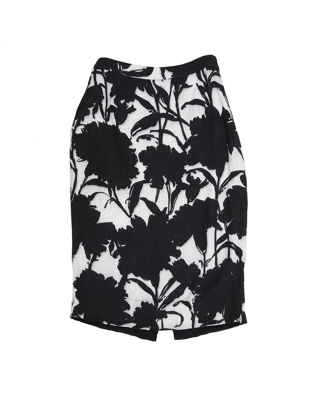 Prada Prada S/S2001 Floral Linen Skirt Size 26" / US 2 / IT 38 - 1 Thumbnail