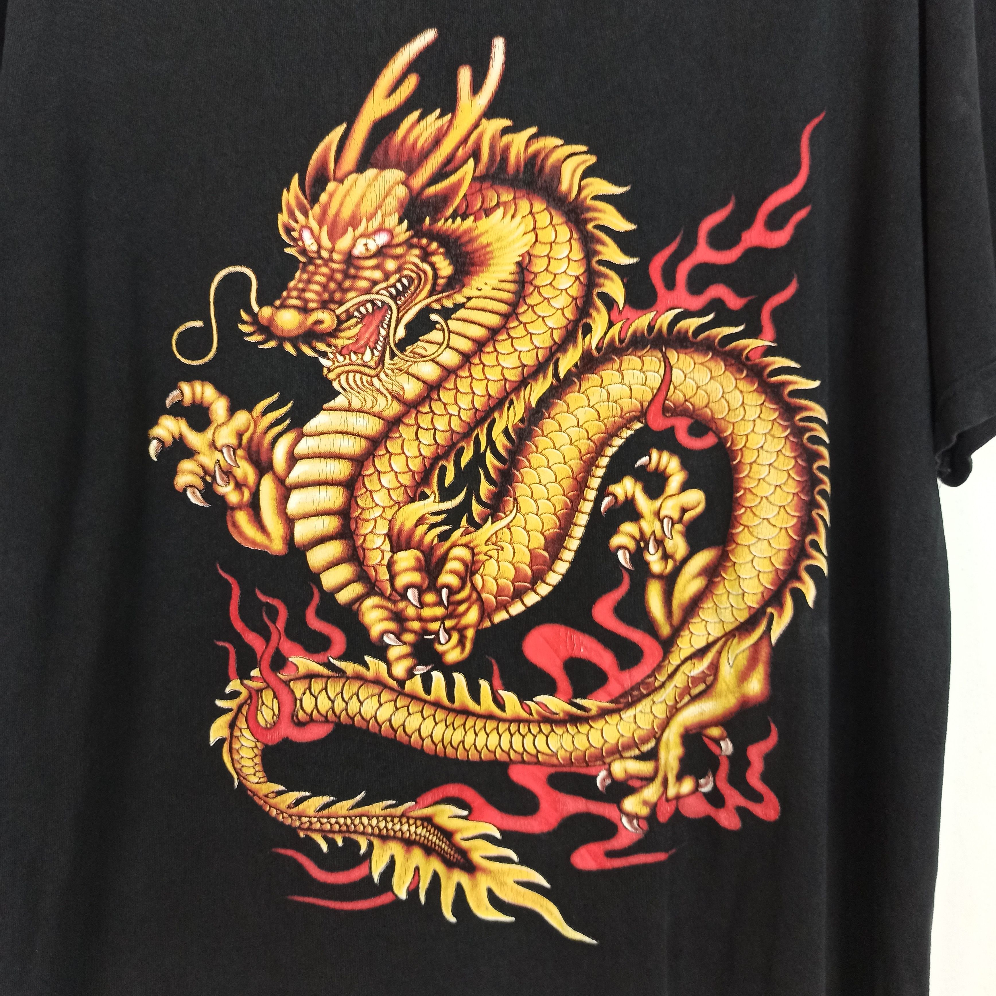 Vintage Vintage Dragon Design Printed Thailand Tshirt Size US L / EU 52-54 / 3 - 2 Thumbnail