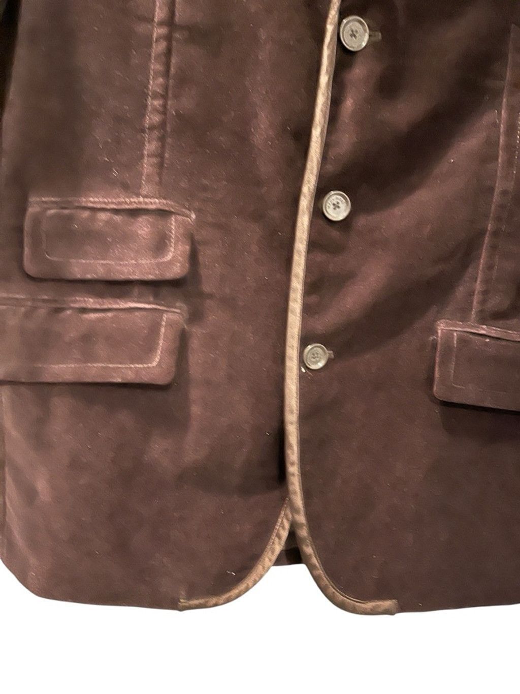 Marc Ecko Vintage Marc Ecko Velvet Cut & Sew Brown Blazer Size XL Size 48R - 5 Thumbnail