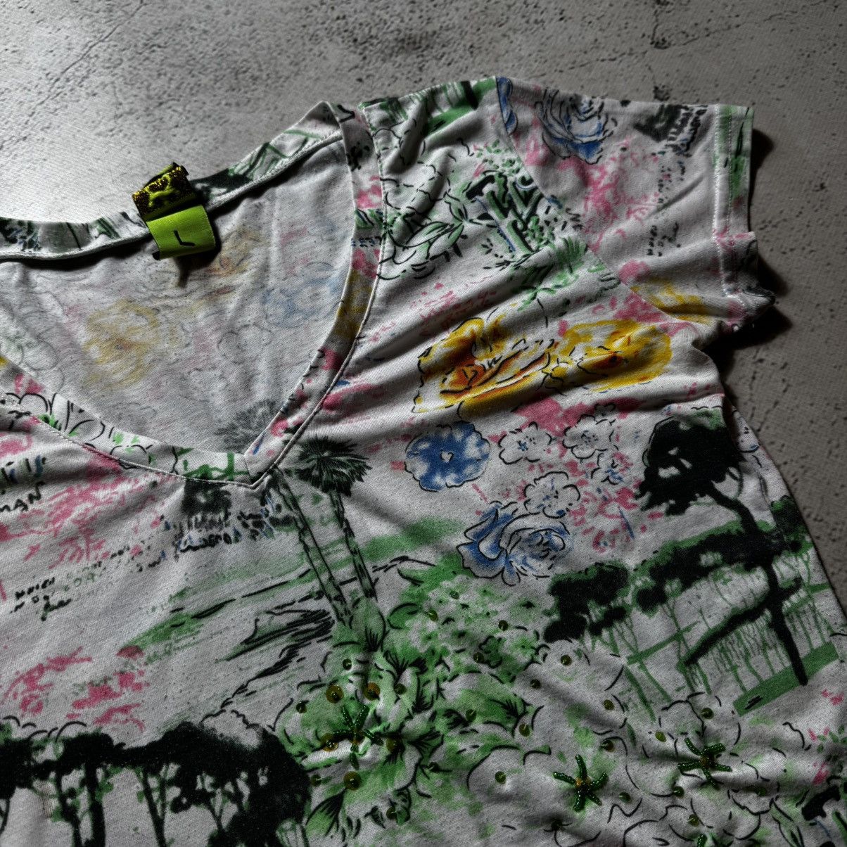 Designer × Vintage Save the Queen Y2K vintage flora print t shirt rare Size L / US 10 / IT 46 - 6 Thumbnail