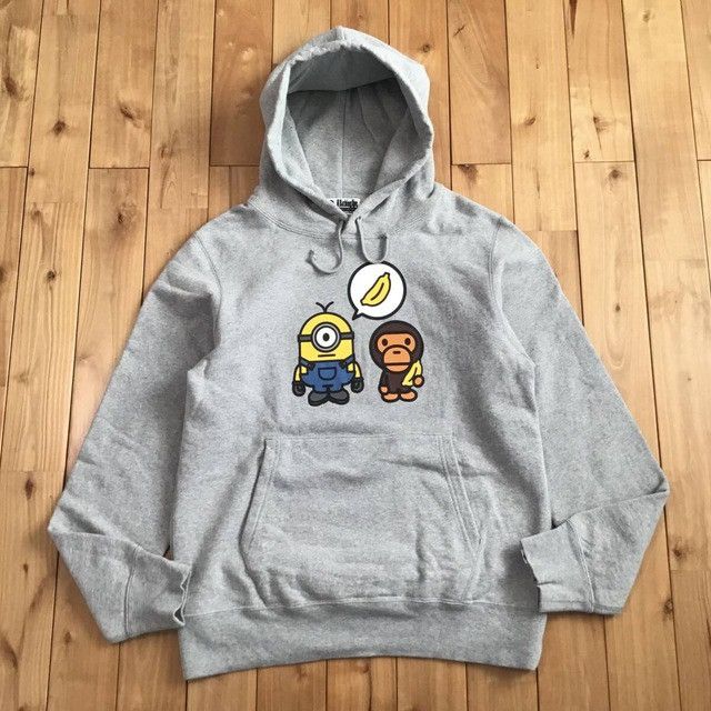 BAPE × Minion Milo pullover hoodie a bathing ape
