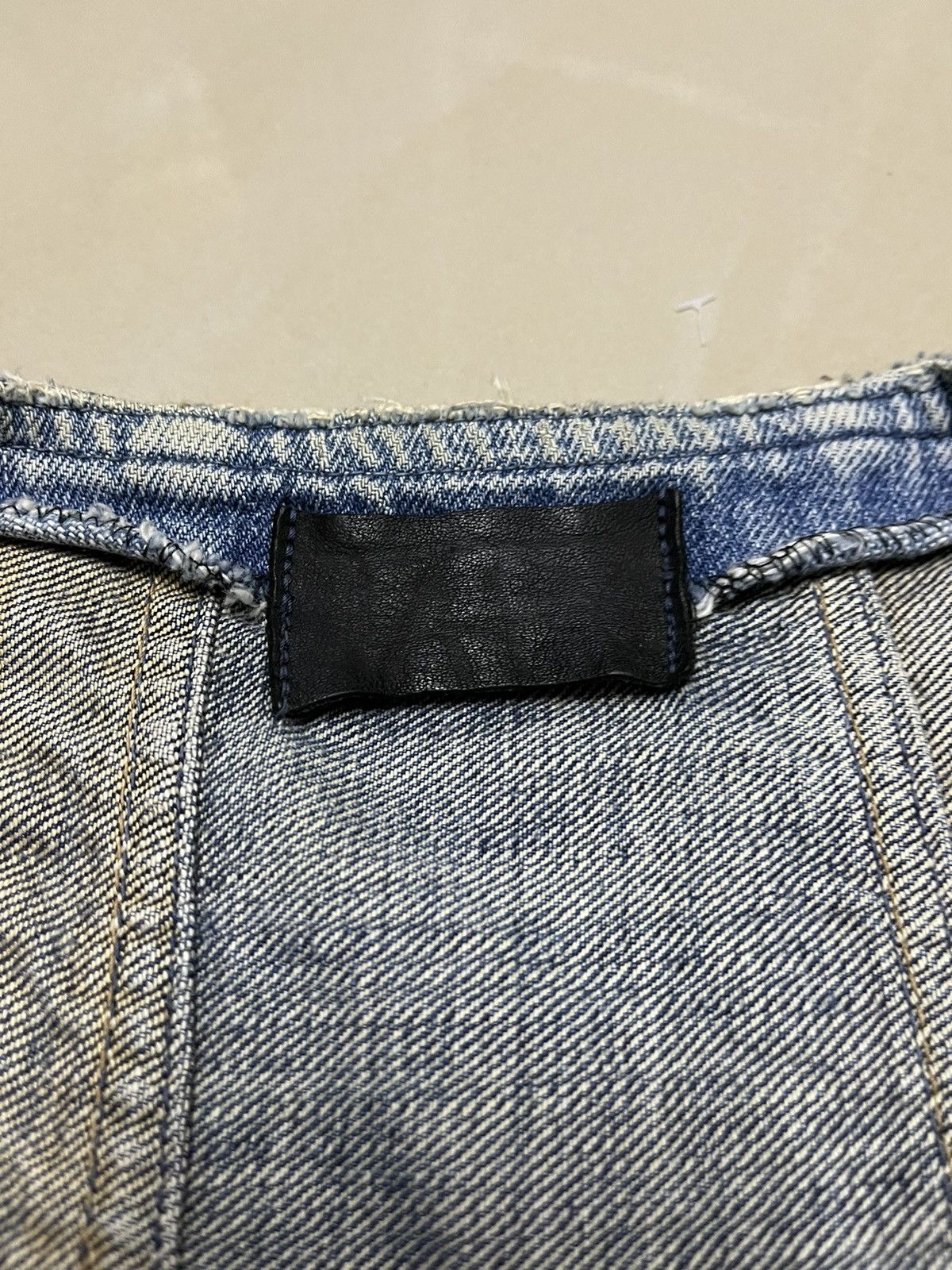 Other Custom Distressed denim snap button vest Size US L / EU 52-54 / 3 - 9 Thumbnail