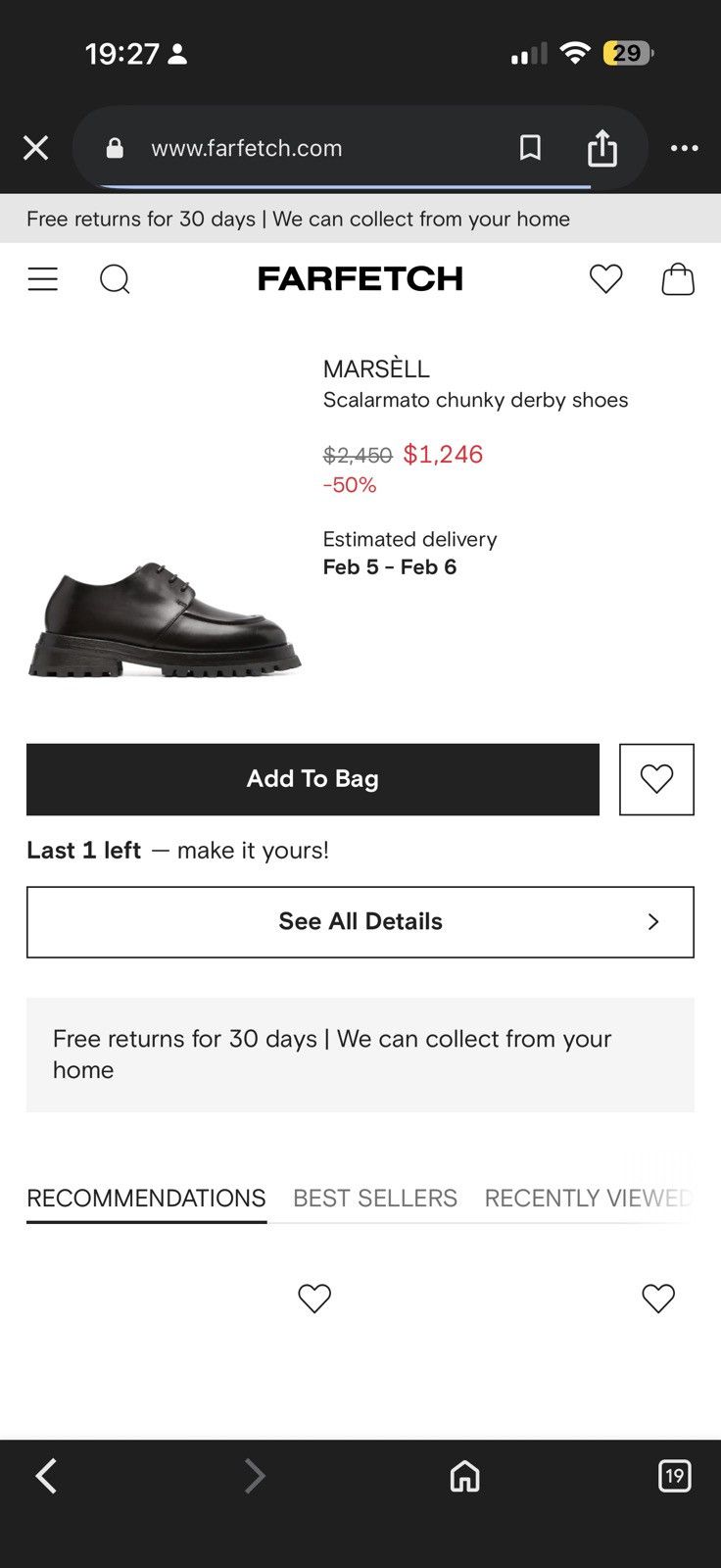 Marsell $1200+ scalarmato chunky derby Size US 9 / EU 42 - 4 Thumbnail