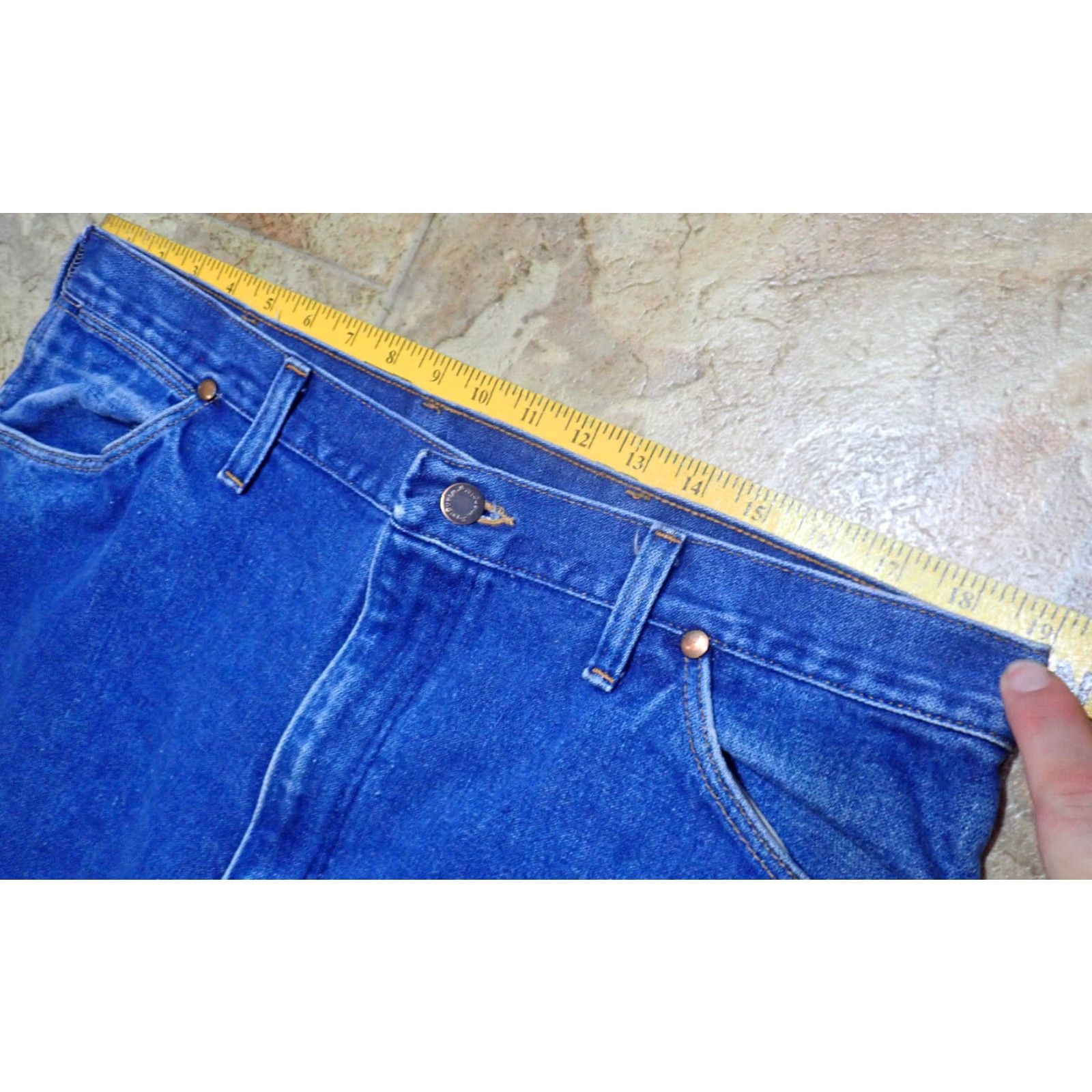 Wrangler VINTAGE 80s Wrangler Mens Regular Fit Straight Leg Denim Jeans 38x30 Southwestern USA Mens Size US 38 / EU 54 - 6 Thumbnail