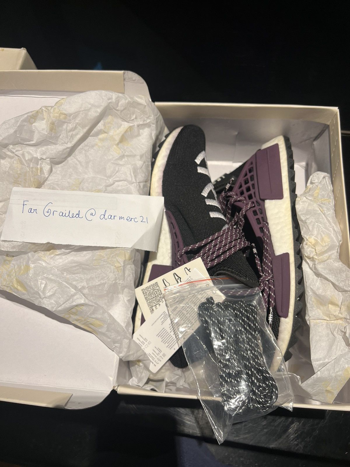 Adidas × Pharrell Adidas Human Race Pharrell Holi (Core Black) Size US 8.5 / EU 41-42 - 1 Thumbnail