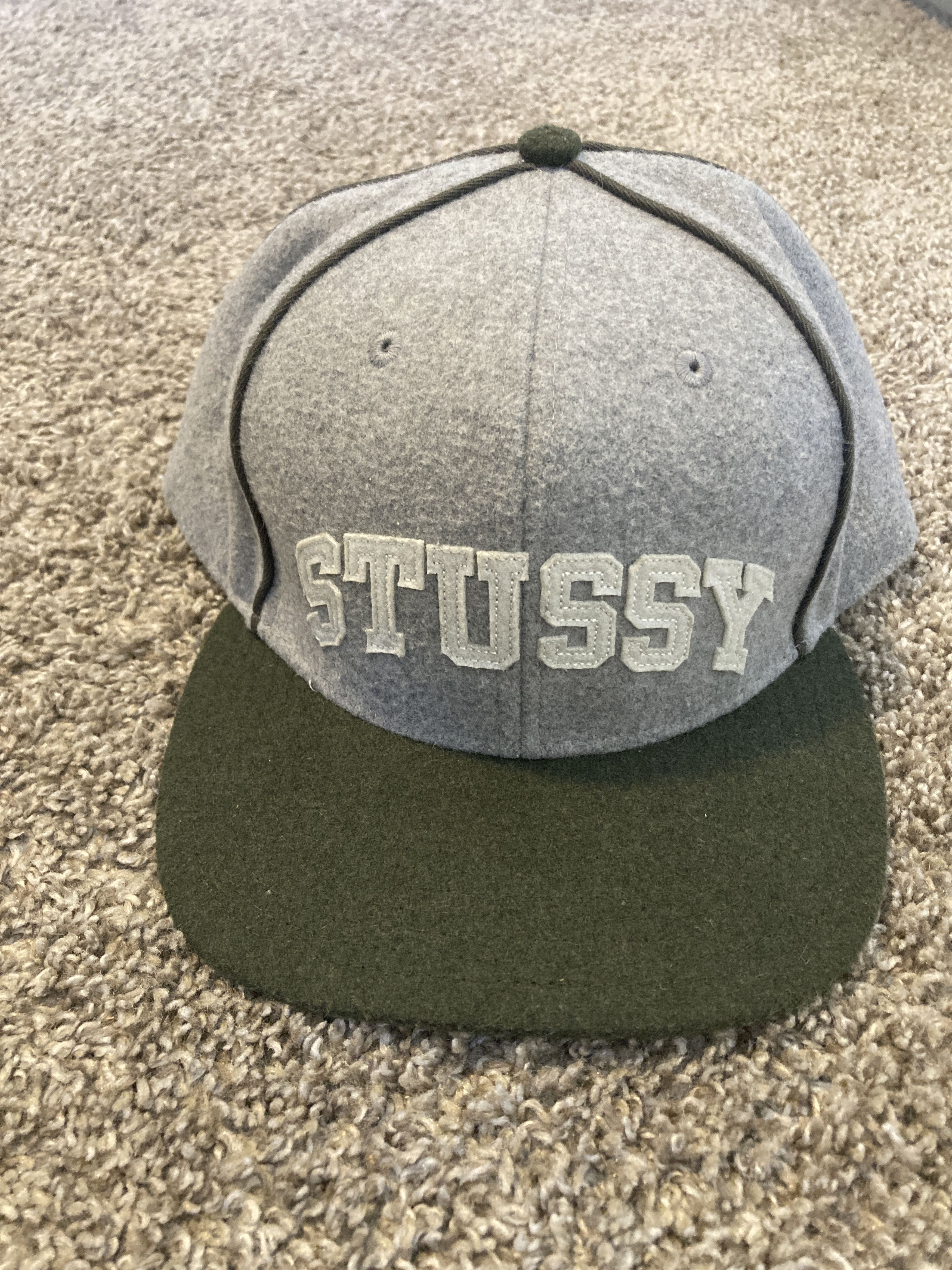Stussy Stussy Melton Piped Arch Heather Grey Snapback Hat Cap Size ONE SIZE - 1 Thumbnail