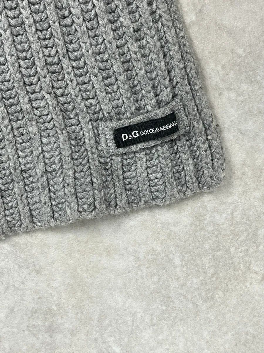 Dolce & Gabbana 2000s Dolce & Gabbana Grey Wool Classy Scarf Size ONE SIZE - 6 Thumbnail