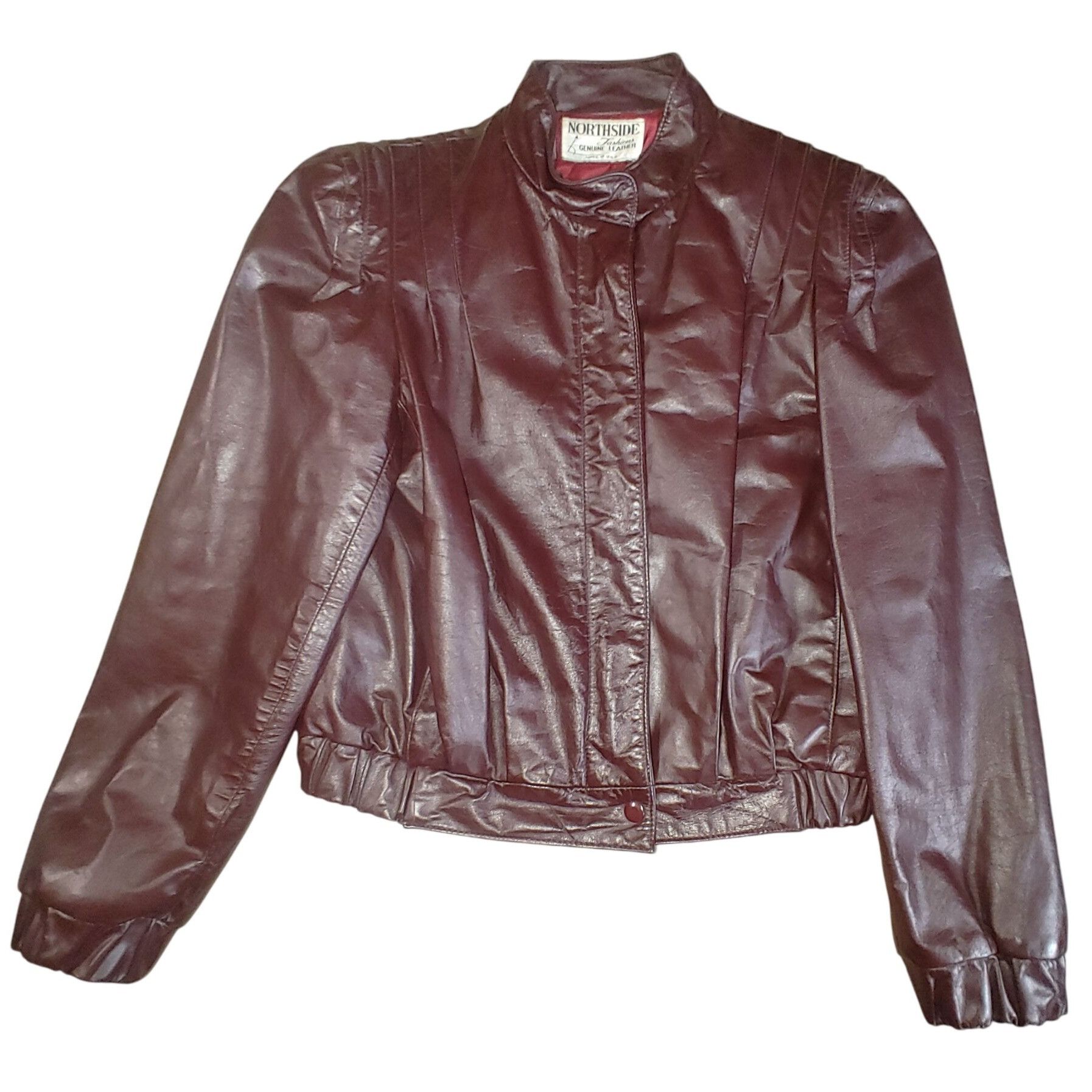 Other Bomber Jacket Northside Fashions Genuine Leather Vintage 19 Size M / US 6-8 / IT 42-44 - 3 Thumbnail