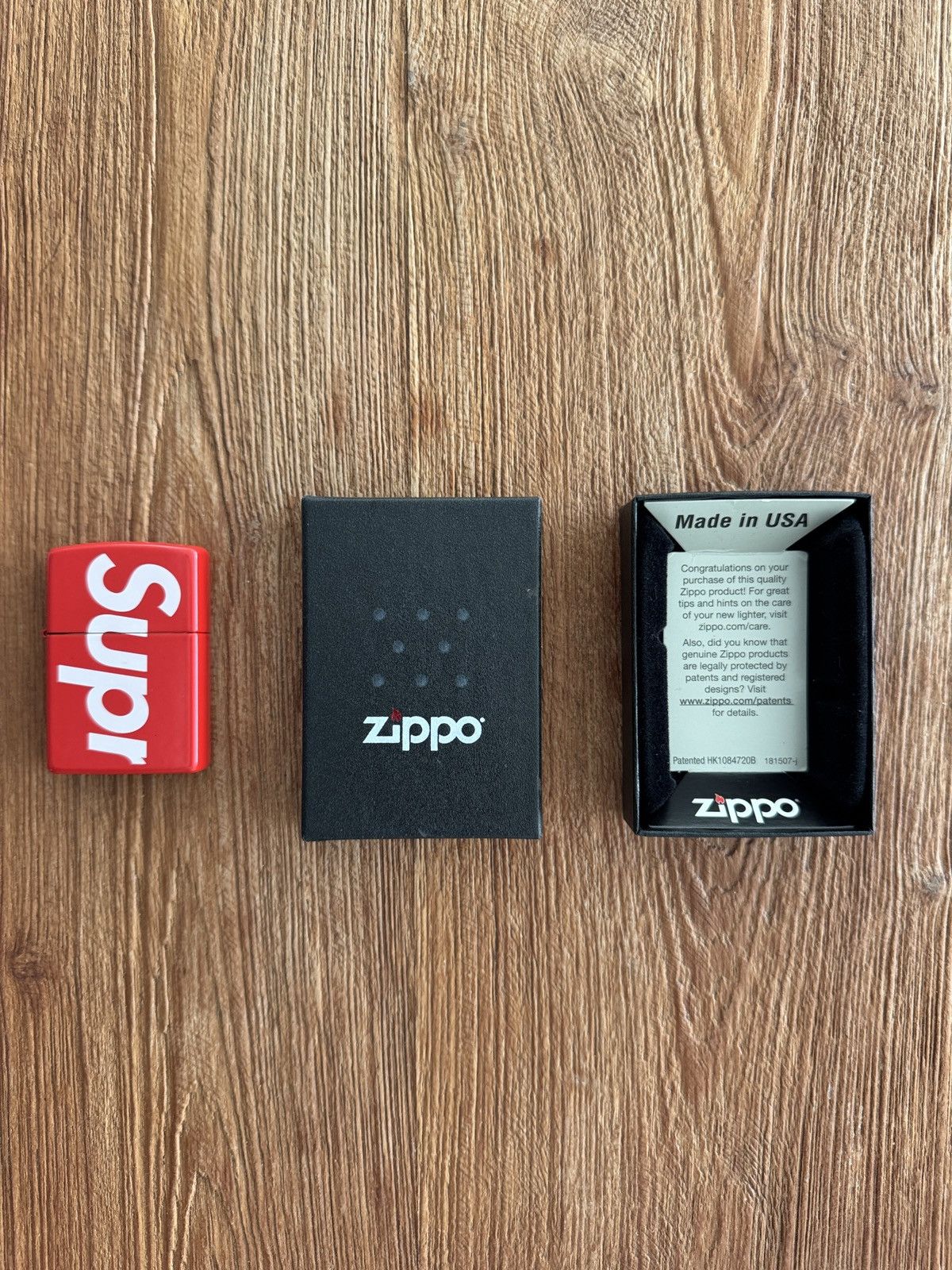 Supreme Supreme Logo Zippo Red lighter Brand New Box Size ONE SIZE - 2 Thumbnail
