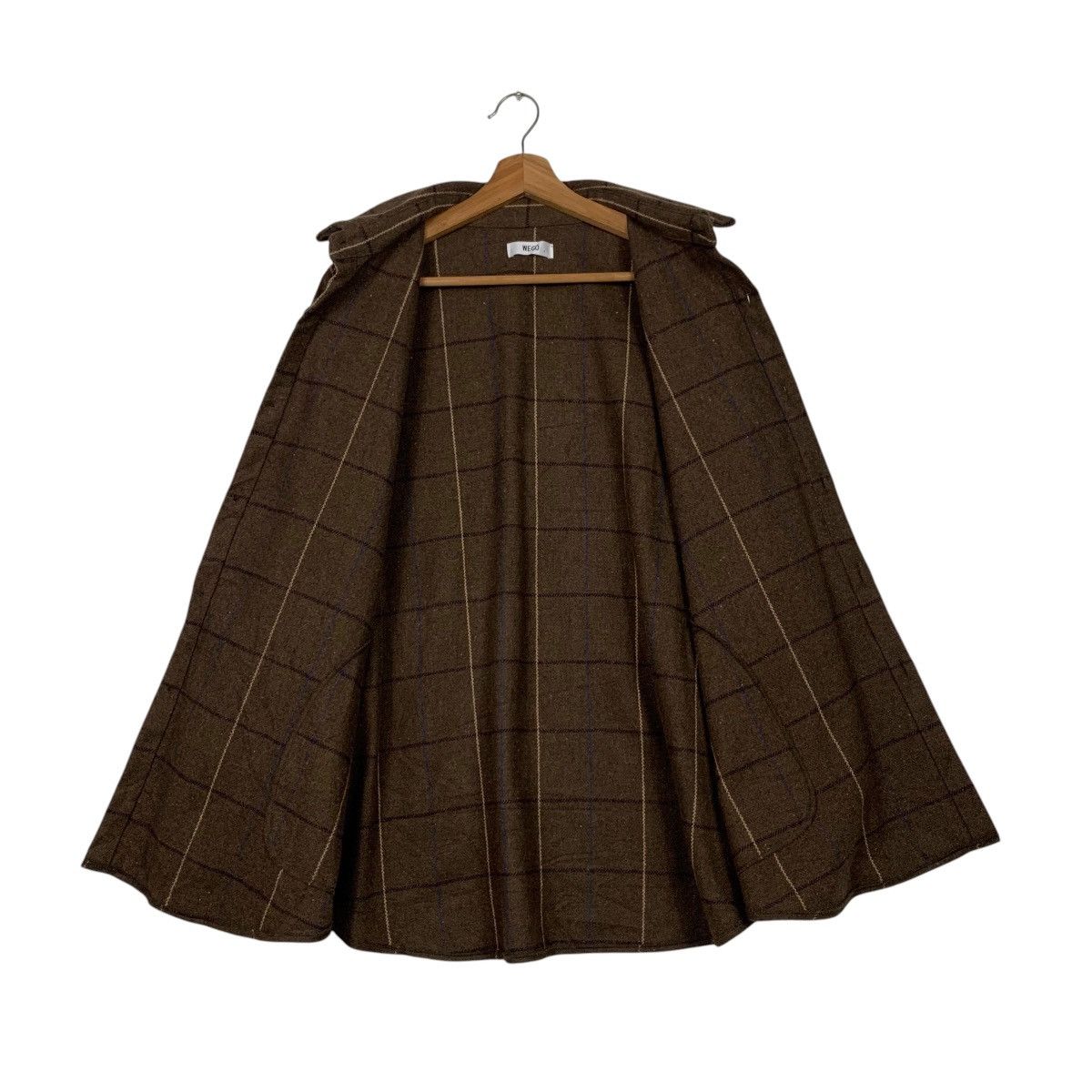 Flannel WEGO Checked Flannel Oversized Button Shirt #2300-C102 Size US L / EU 52-54 / 3 - 11 Thumbnail
