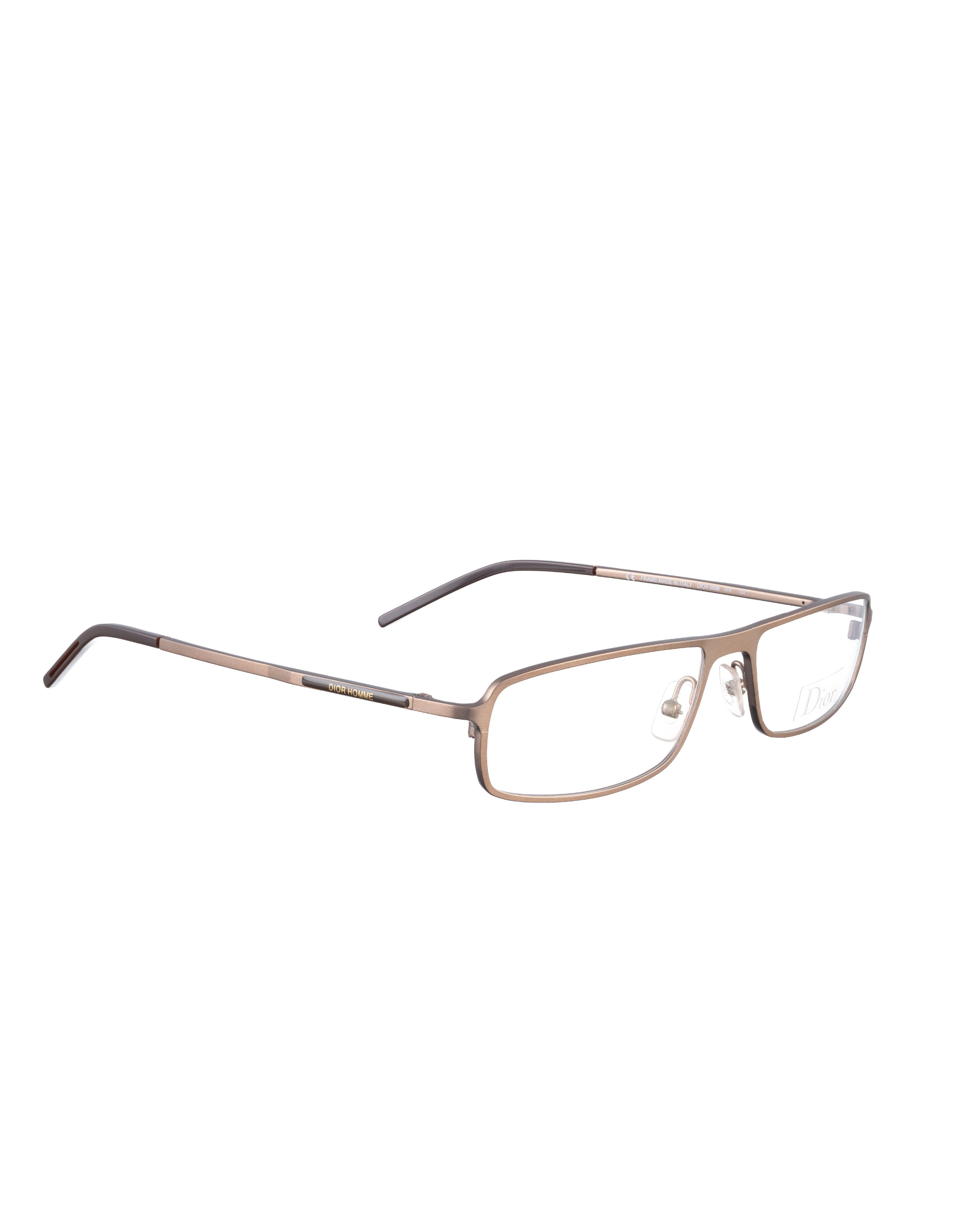 Dior Dior Homme 00s Metallic Matte Brown Gold Glasses Size ONE SIZE - 2 Thumbnail