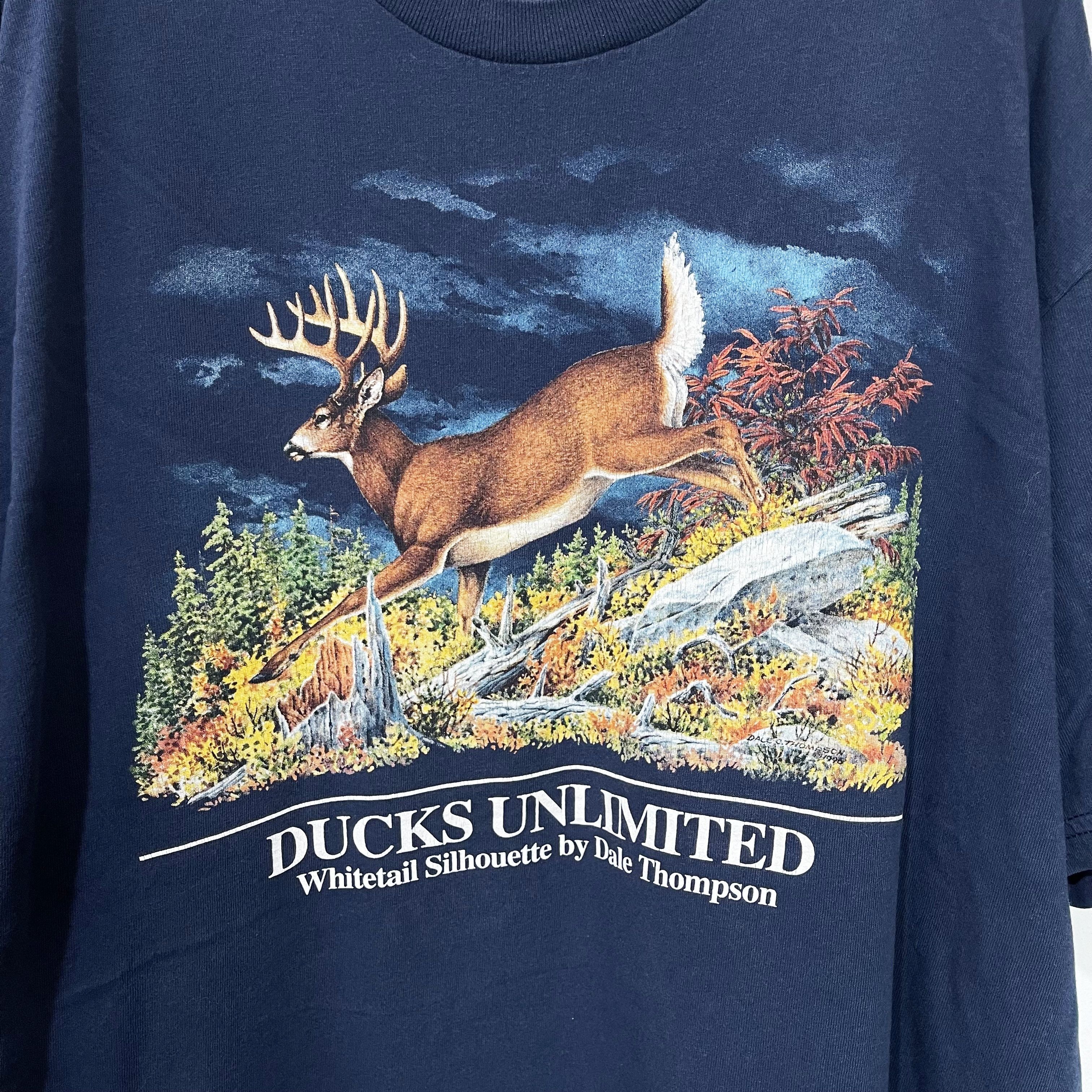 Vintage Vintage Ducks Unlimited Whitetail Deer Graphic T-Shirt Size US XL / EU 56 / 4 - 2 Thumbnail