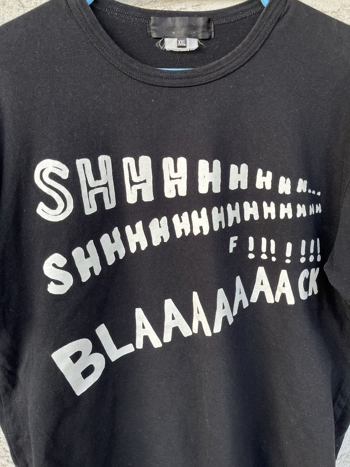 CDG by Comme des Garcons × Comme des Garcons × Comme des Garcons Black Comme des Garçons Black Shhhhh Tee Size US XXL / EU 58 / 5 - 3 Thumbnail