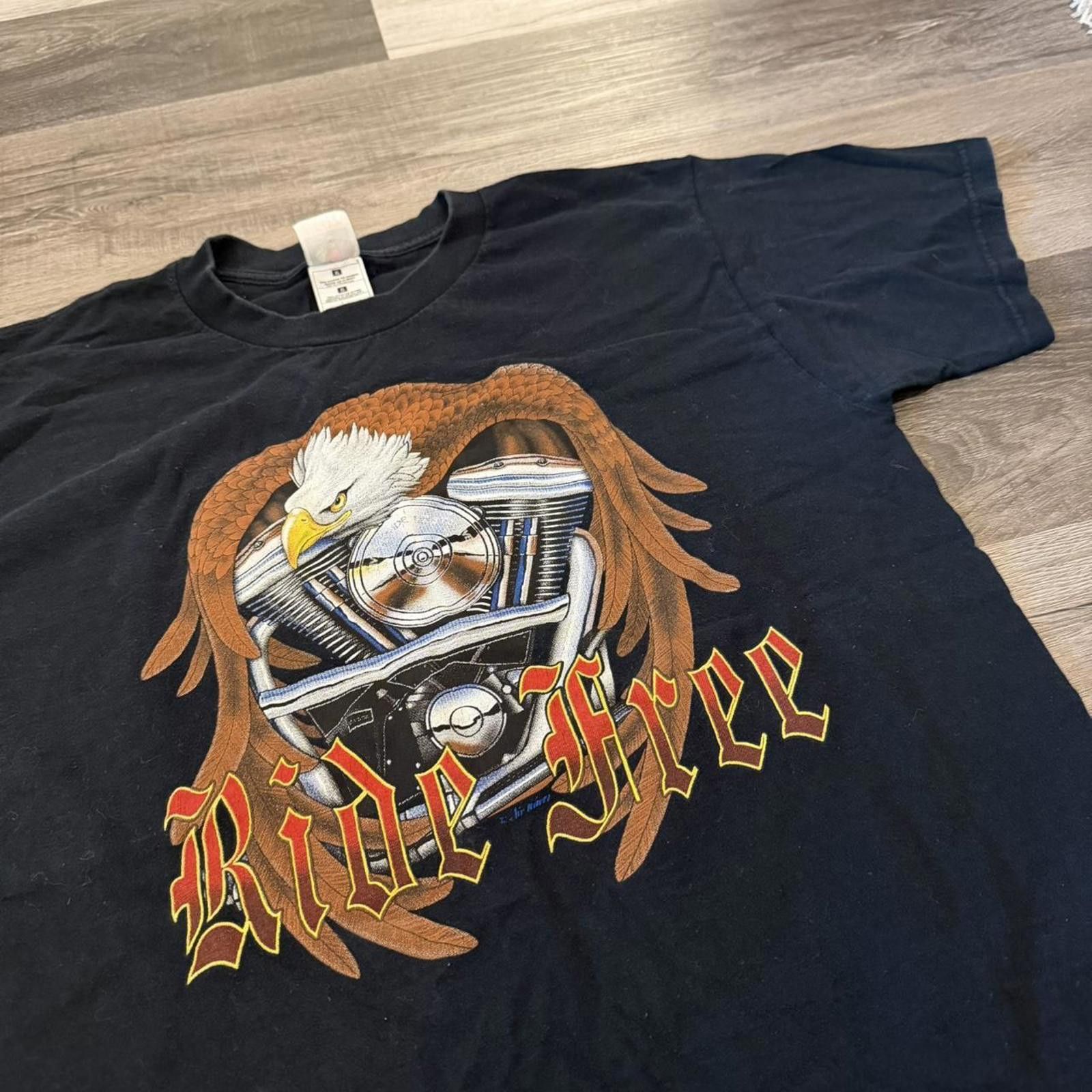 Fruit Of The Loom Vintage ride free friday the 13th port Dover t shirt 00s L Size US L / EU 52-54 / 3 - 1 Thumbnail
