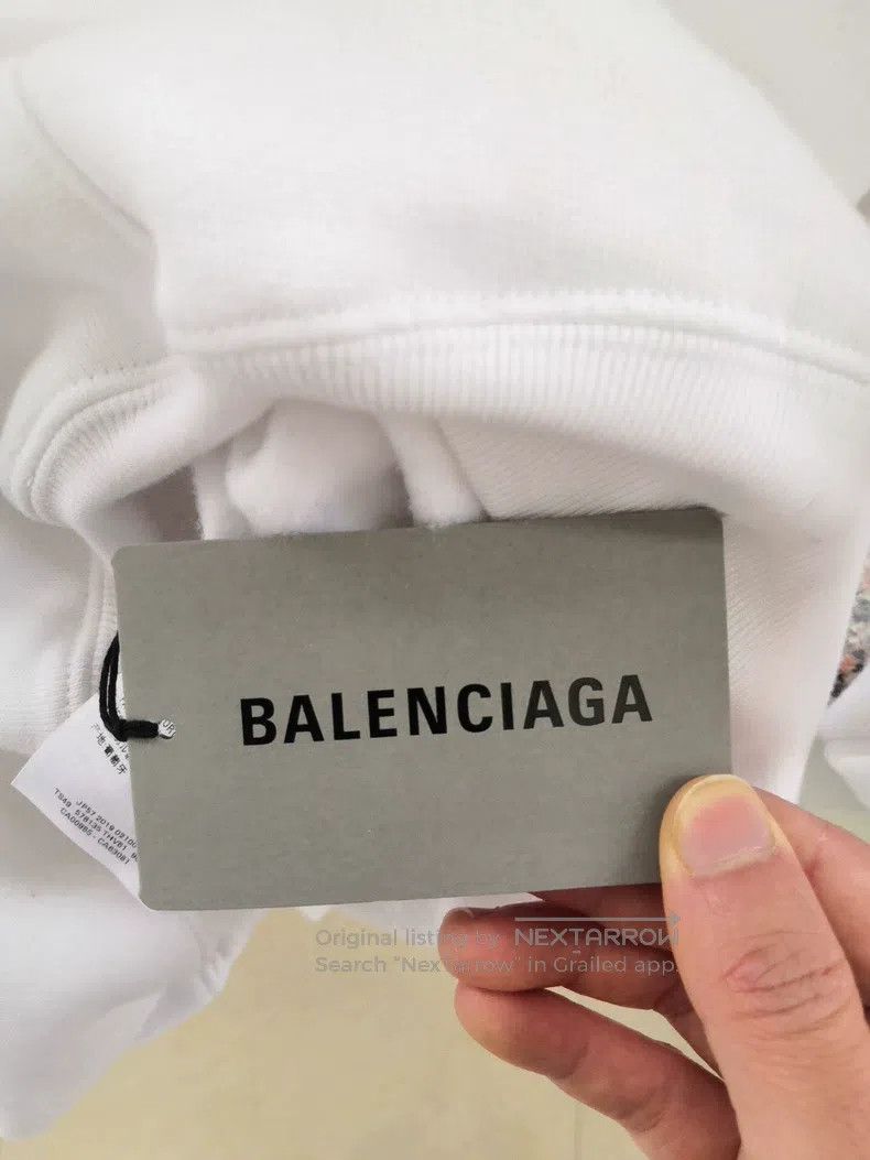 Balenciaga Balenciaga White sweatshirt Size US XS / EU 42 / 0 - 8 Thumbnail