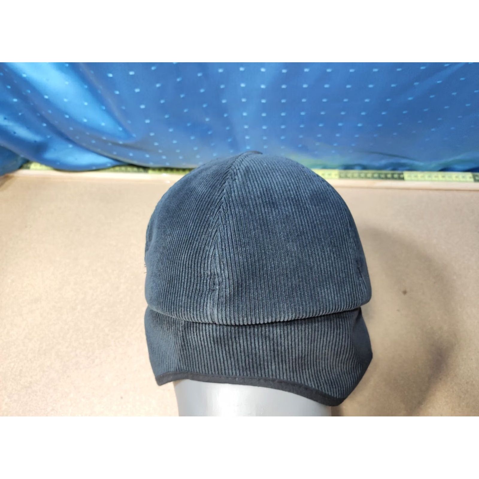 Vintage VINTAGE Wegener Hat Black L-XL Ear Flap Thermal Cover Neck Corduroy Baseball Cap Mens Size ONE SIZE - 7 Thumbnail