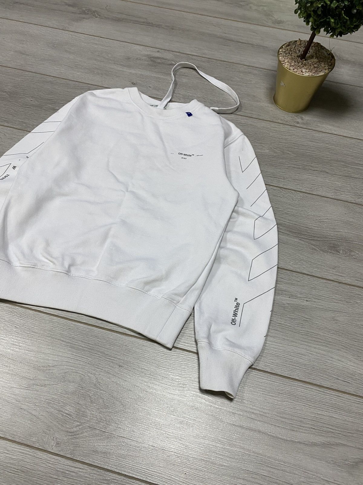 Off-White Off-White unfinished diagonal arrows sweatshirt Size US XS / EU 42 / 0 - 4 Thumbnail